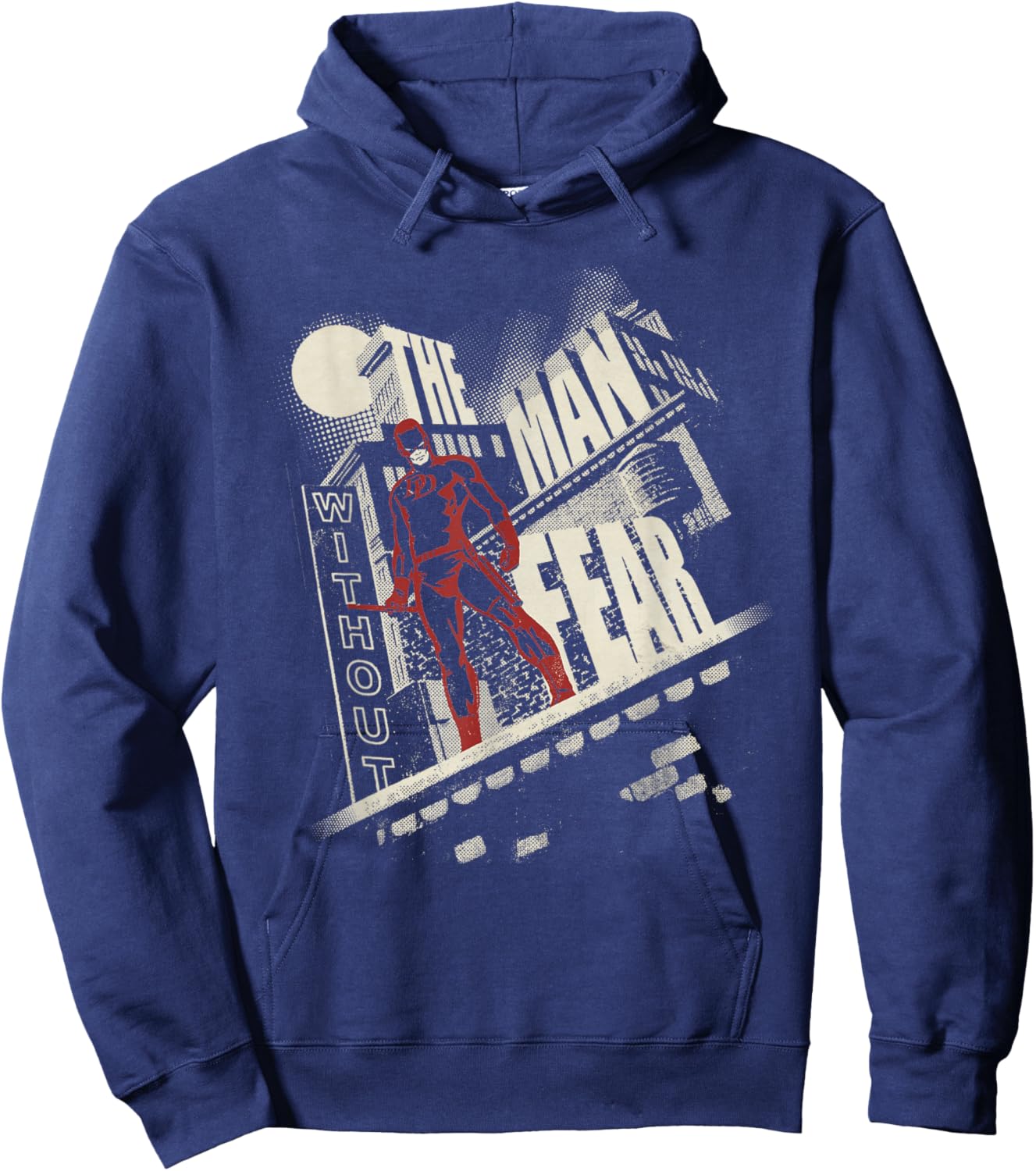 Marvel Daredevil The Man Without Fear Night Rooftop Noir Hoodie - Hoodie | Navy