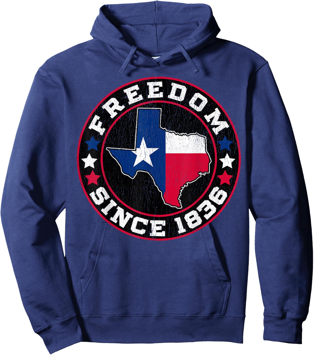 Freedom Since 1836 Texas Independence Day Hoodie - Hoodie | Navy