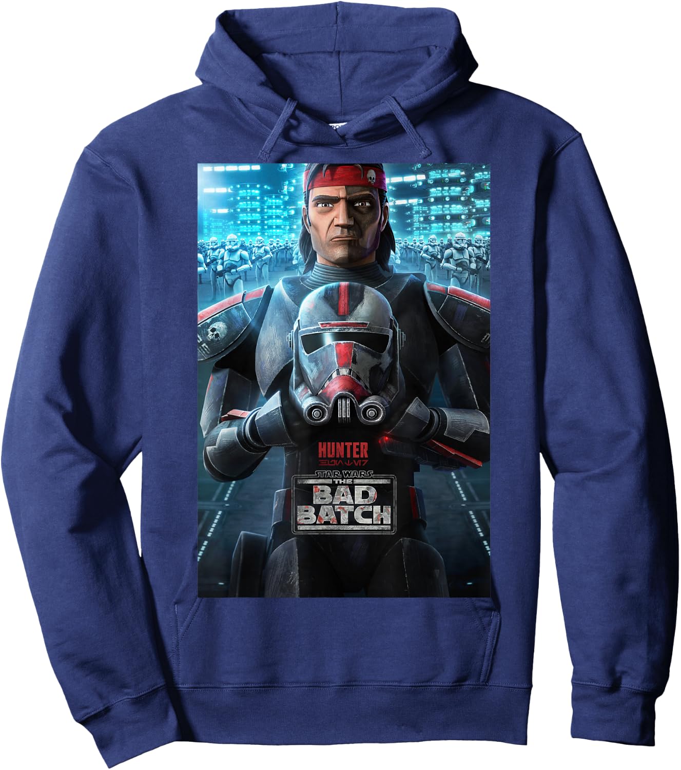 Star Wars: The Bad Batch Hunter Poster Hoodie - Hoodie | Navy