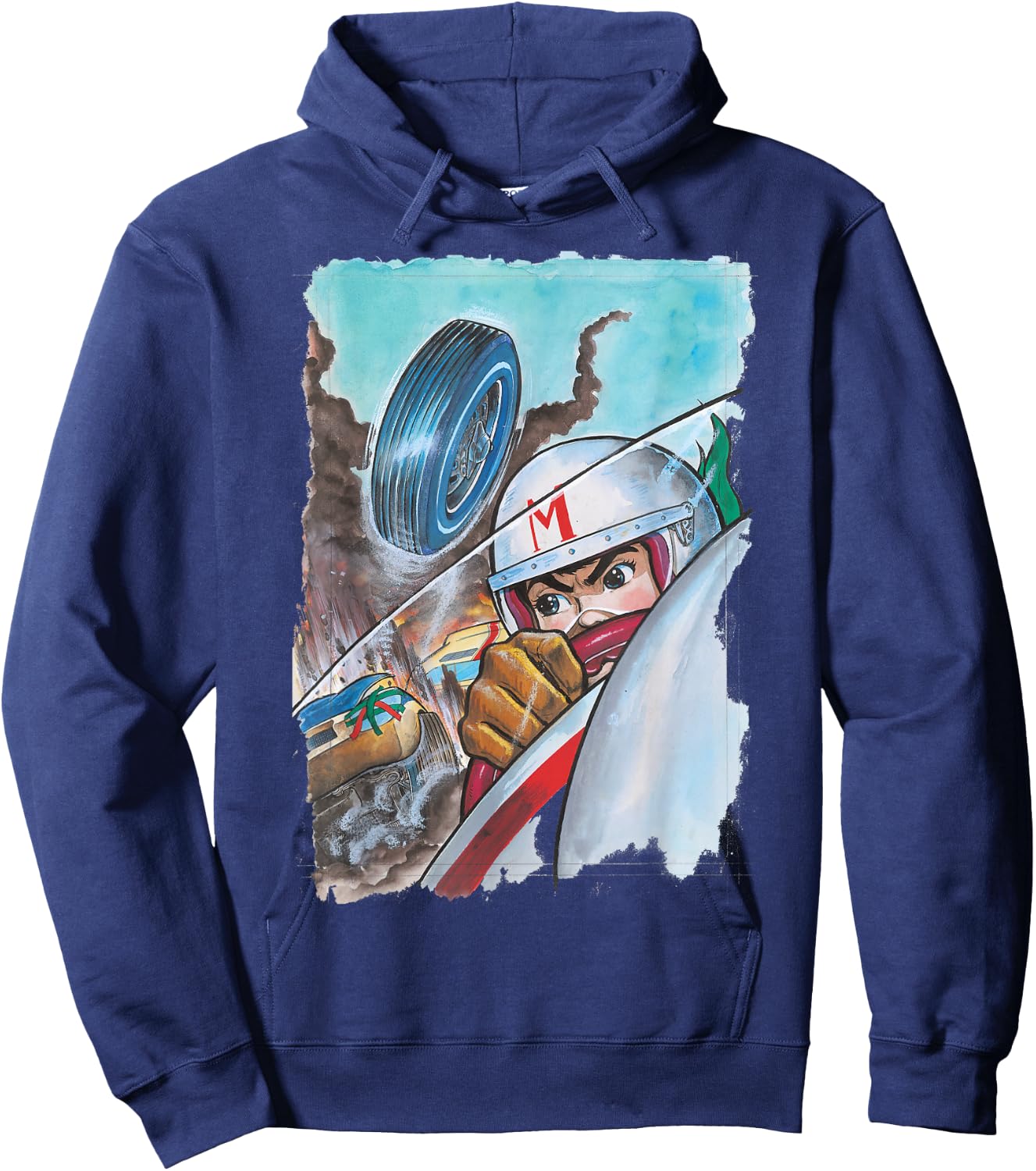 Manga Speed Racer Crash Hoodie - Hoodie | Navy