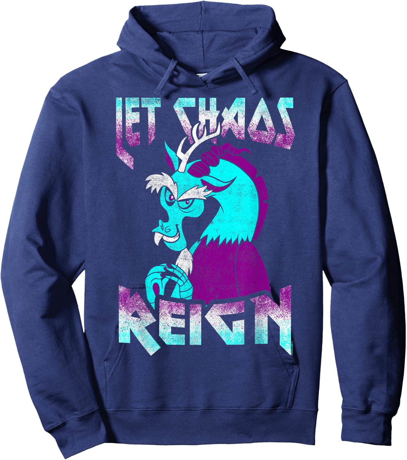 My Little Pony: Friendship Is Magic Let Chaos Reign Vintage Hoodie - Hoodie | Navy