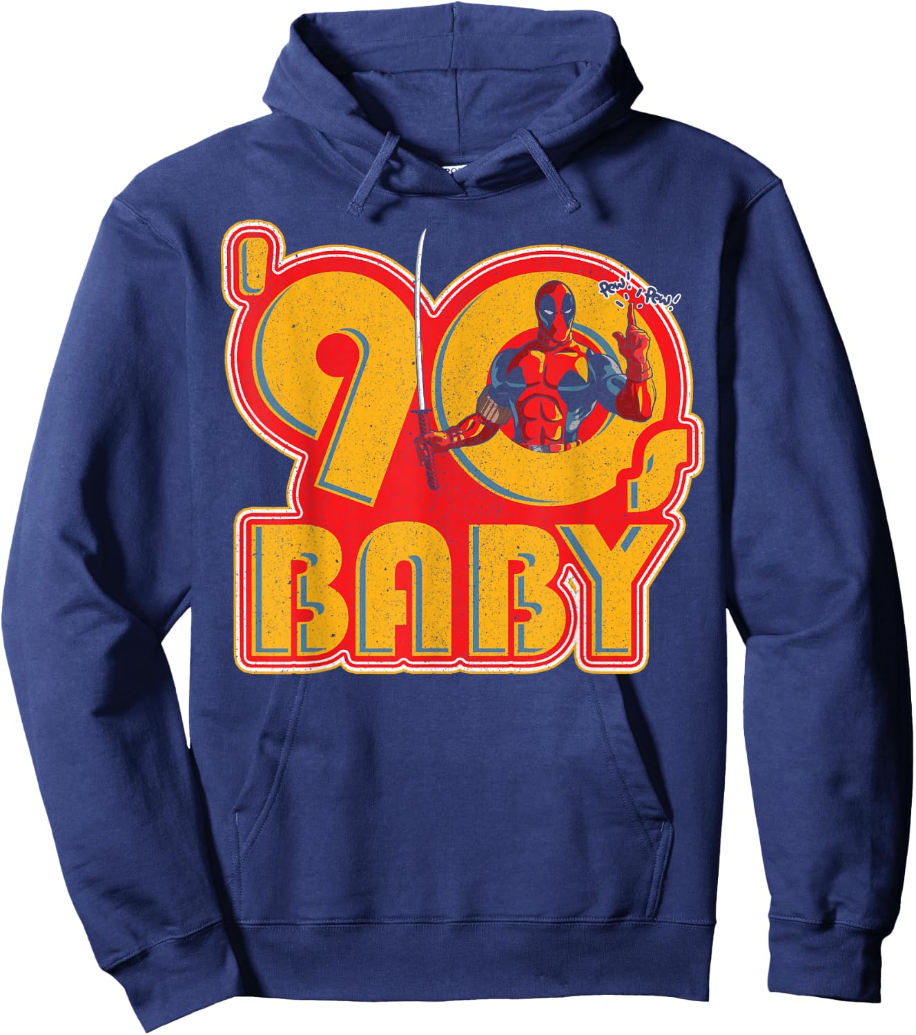 Marvel Deadpool 30th '90s Baby Hoodie - Hoodie | Navy