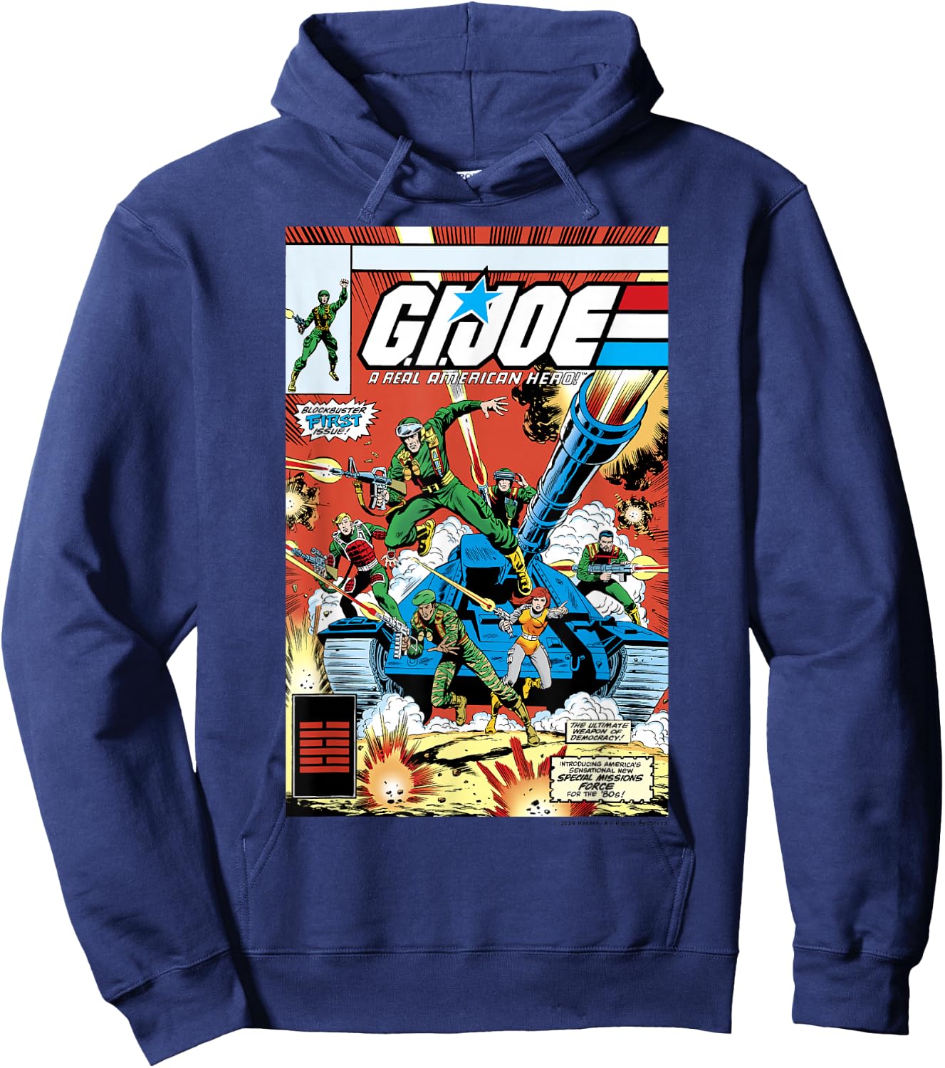 G.I. Joe A Real American Hero Comic Book Cover Small Hoodie - Hoodie | Navy