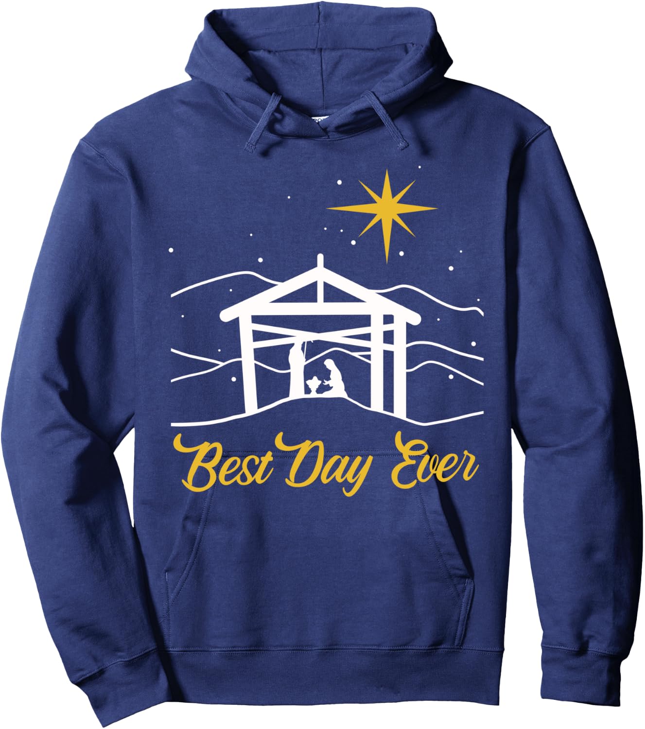 True Story Christmas Jesus Nativity gift, Christian gift Hoodie - Hoodie | Navy