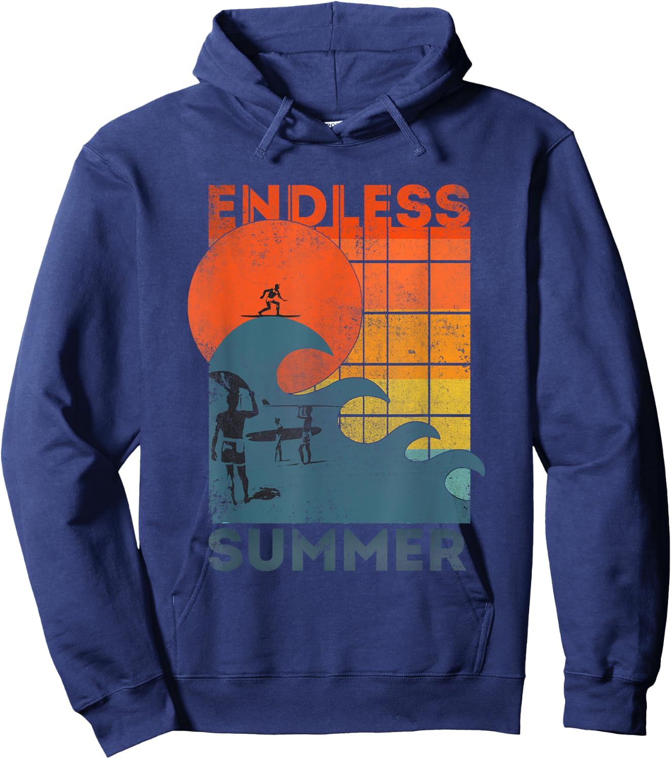 Endless Summer Waves Women Hoodie - Hoodie | Navy