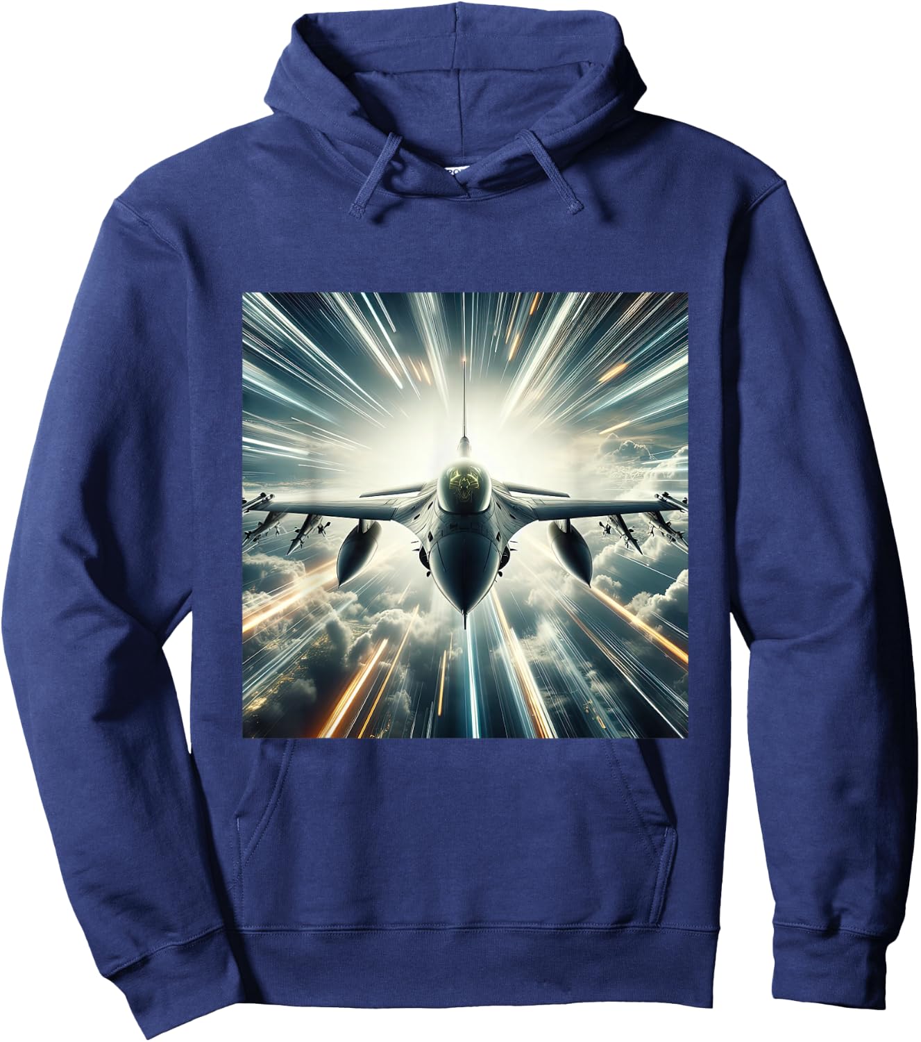 F-16 Fighting Falcon Fighter Jet Military Aircraft Hoodie - Hoodie | Navy