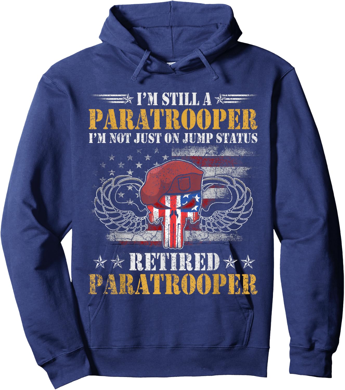 U.S Army Airborne Division Paratrooper , Veterans Day Hoodie - Hoodie | Navy