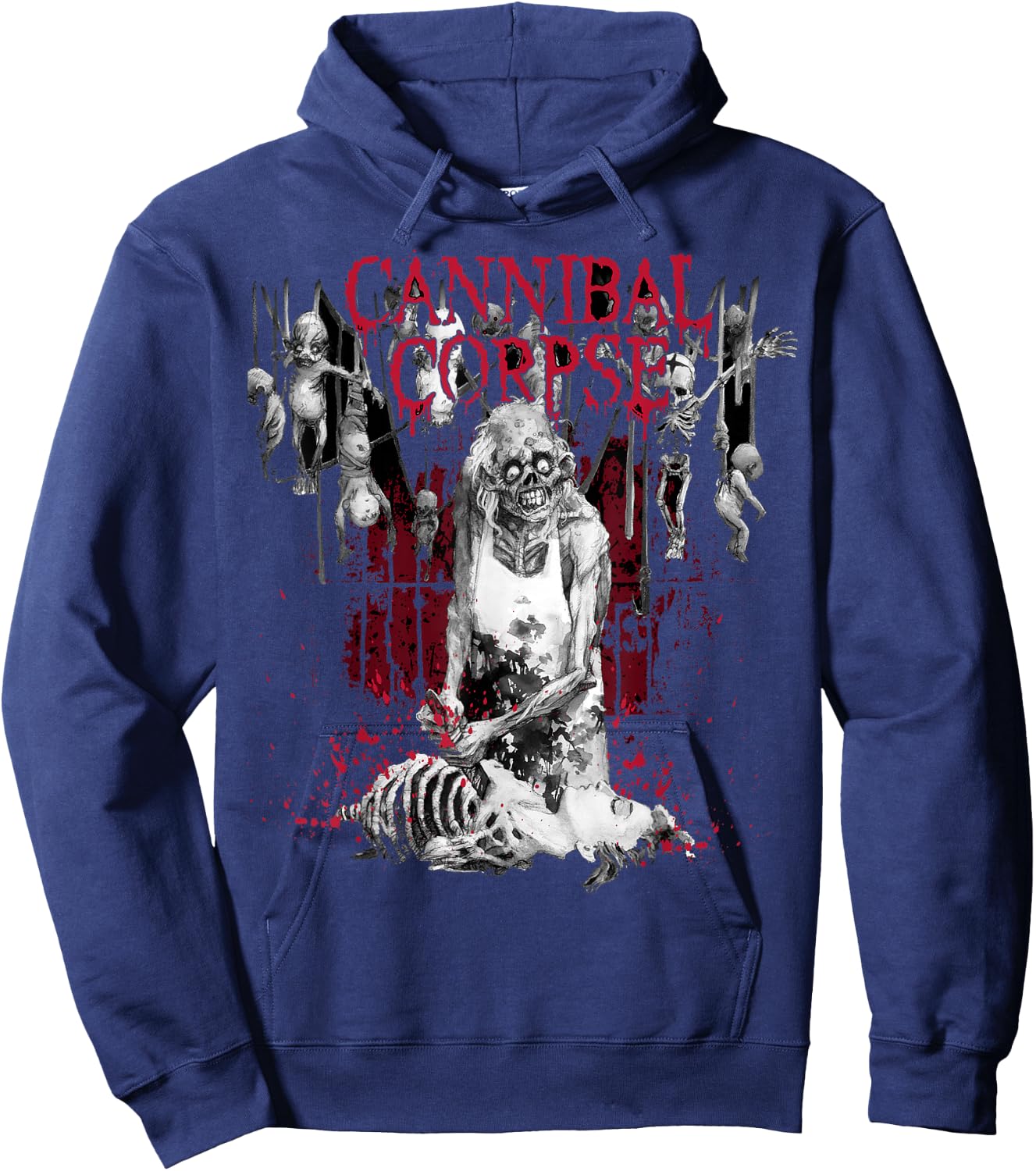 Cannibal Corpse - Butcher - Official Merchandise Short Sleeve Hoodie - Hoodie | Navy
