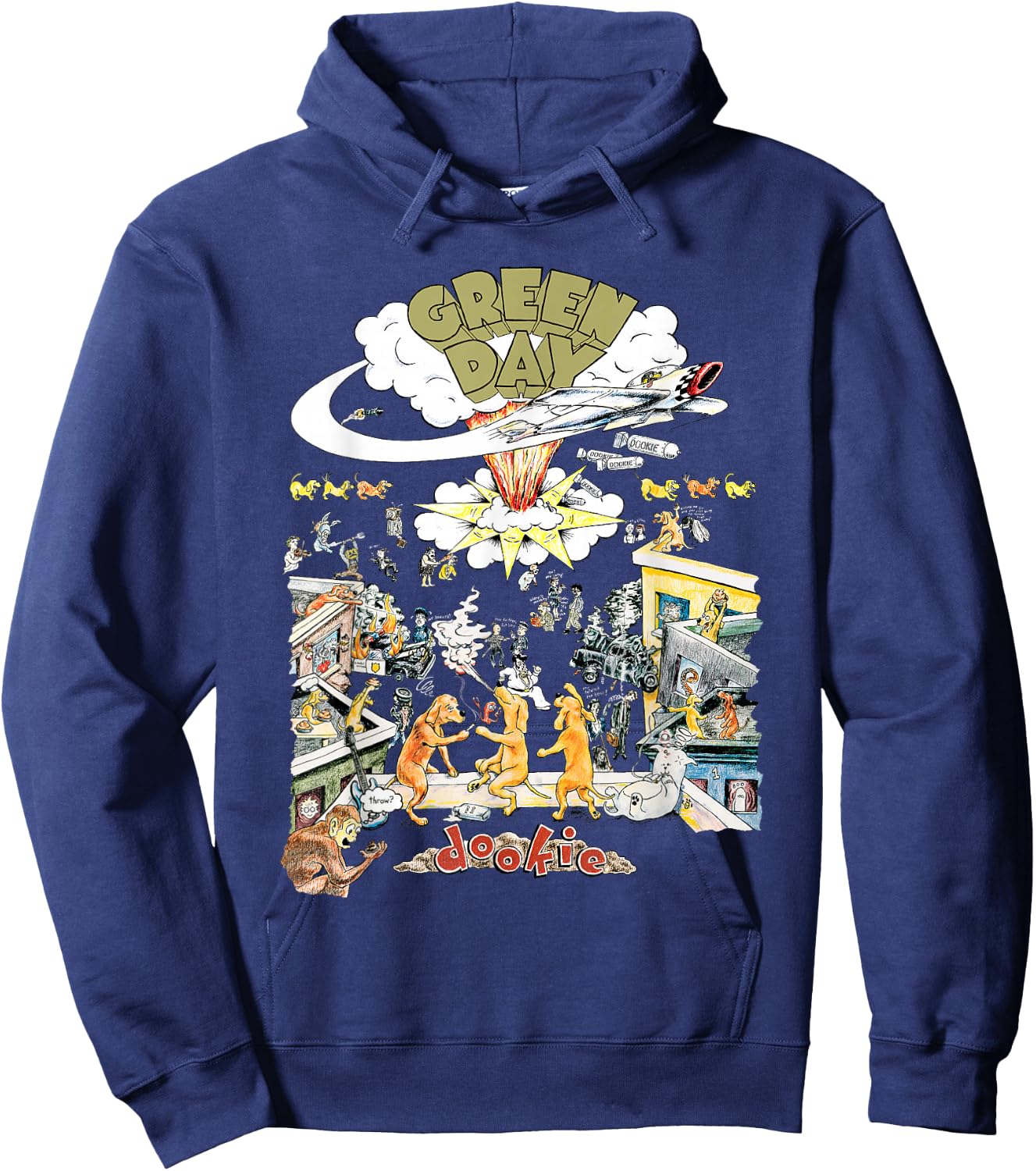 Green Day Dookie Scene Hoodie - Hoodie | Navy