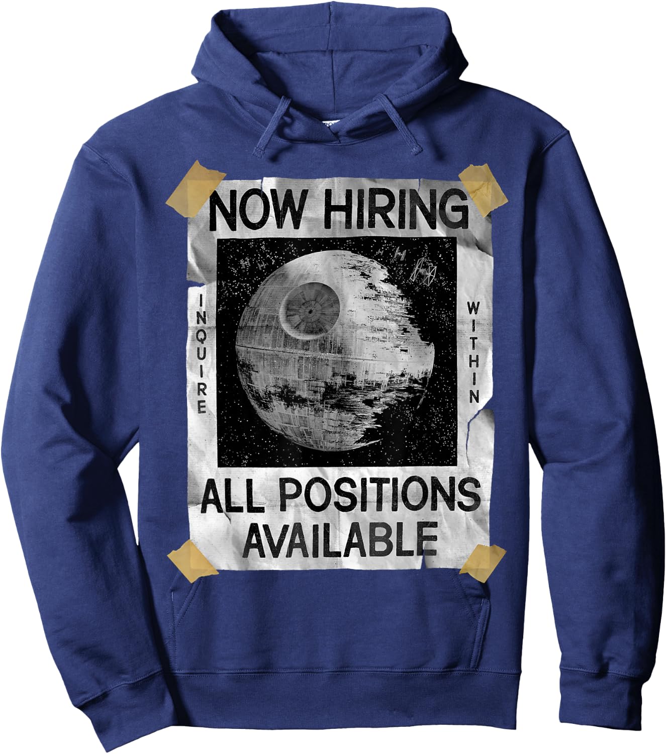 Star Wars Now Hiring On The Death Star Hoodie - Hoodie | Navy