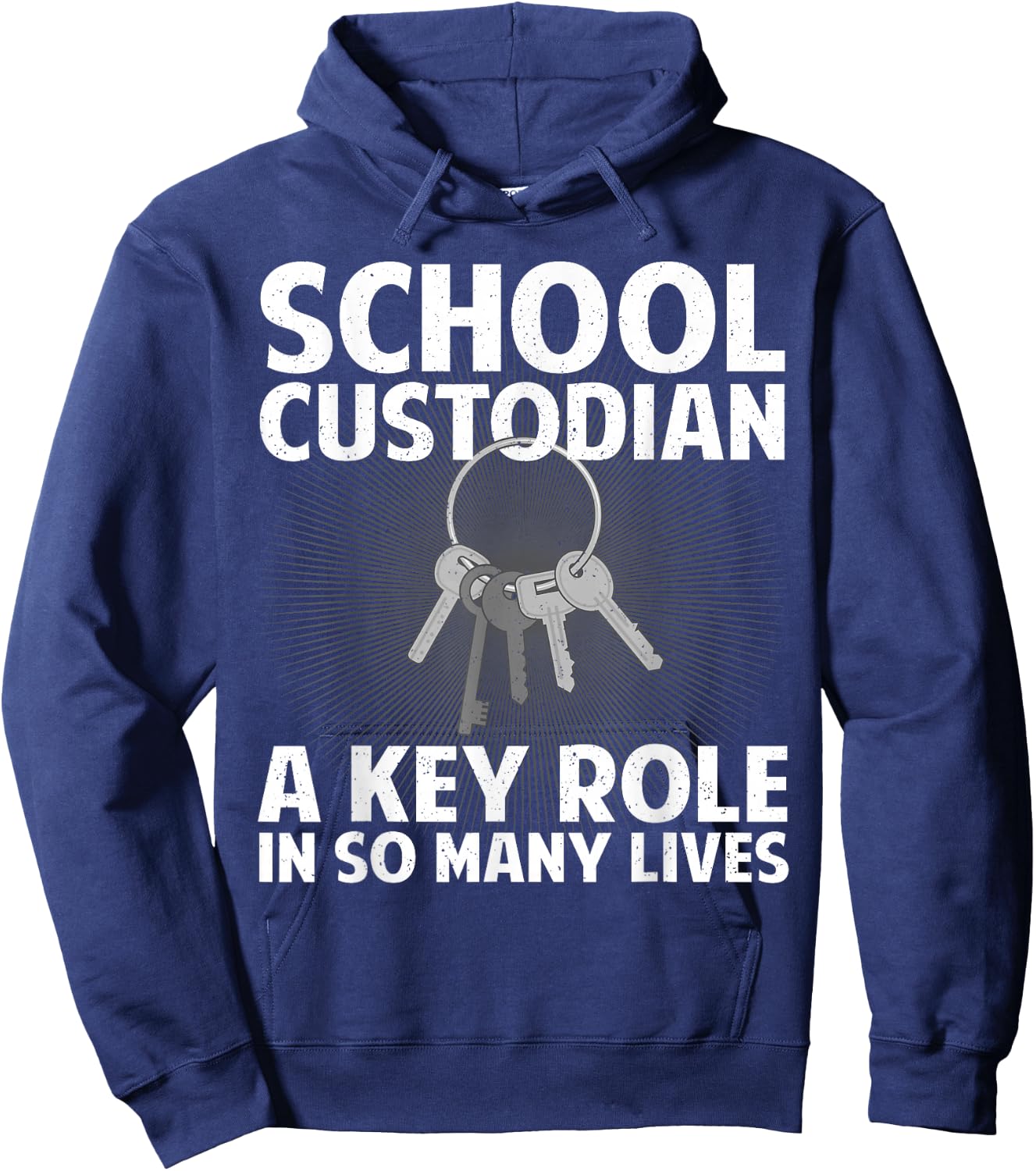 School Custodian Design Women Custodian Appreciation Hoodie - Hoodie | Navy