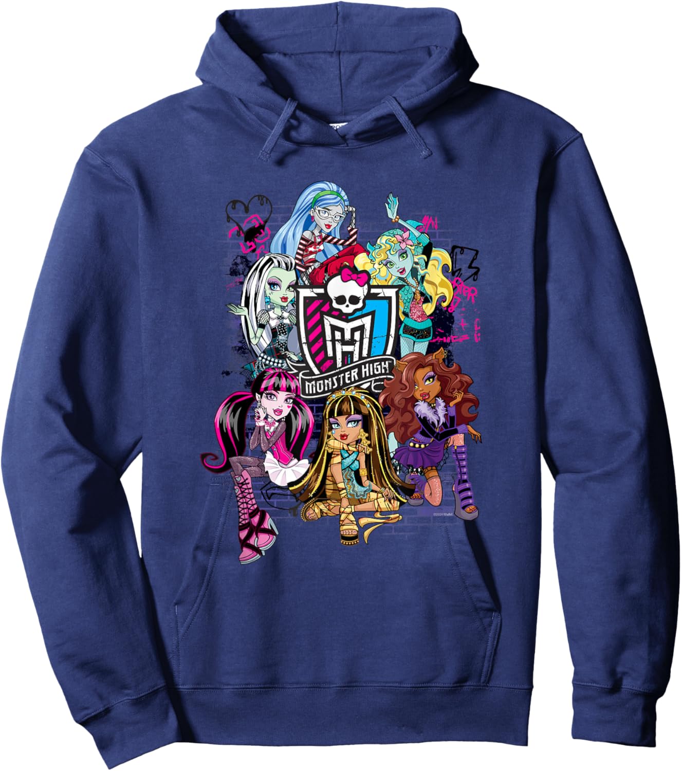 Monster High Alumni - Graffiti Wall Hoodie - Hoodie | Navy