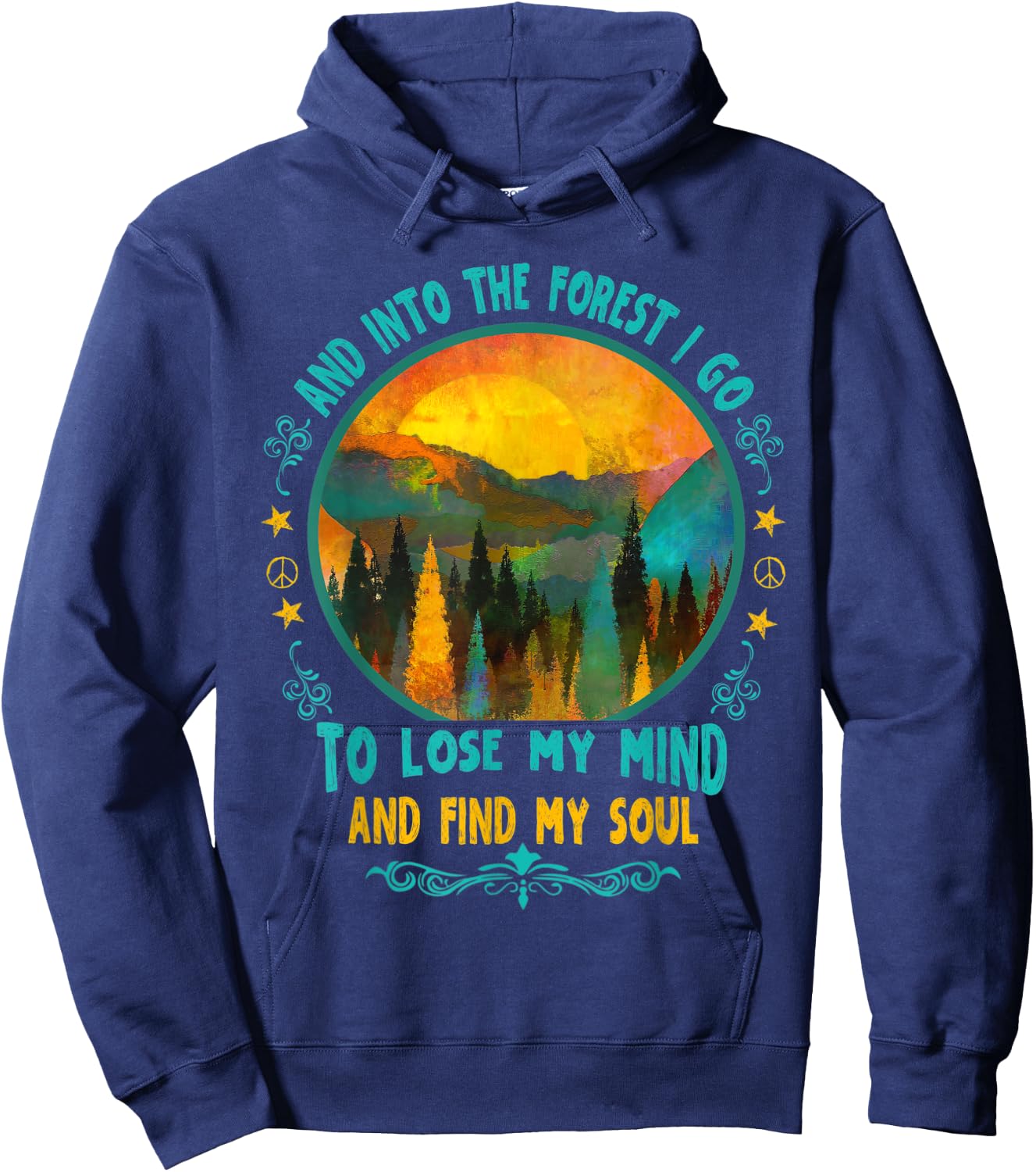 And Into The Forest I Go Hiking Camping Summer Camp Women Hoodie - Hoodie | Navy