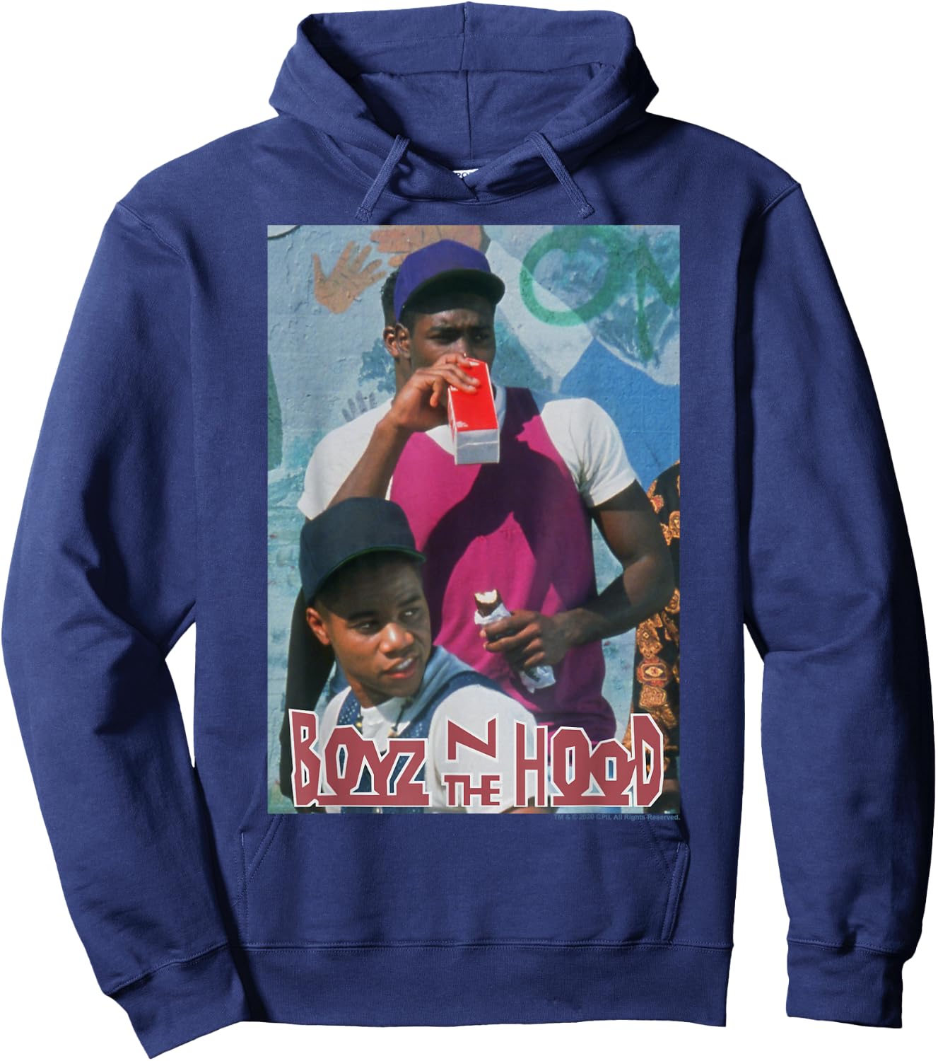Boyz in The Hood Milk Poster Small Hoodie - Hoodie | Navy
