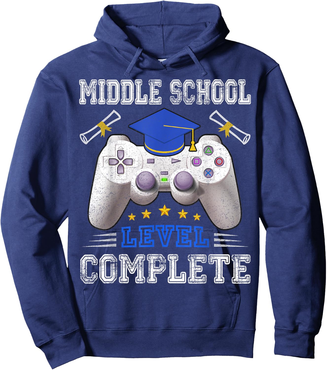 Middle School Level Complete Class Of 2025 Graduation Hoodie - Hoodie | Navy