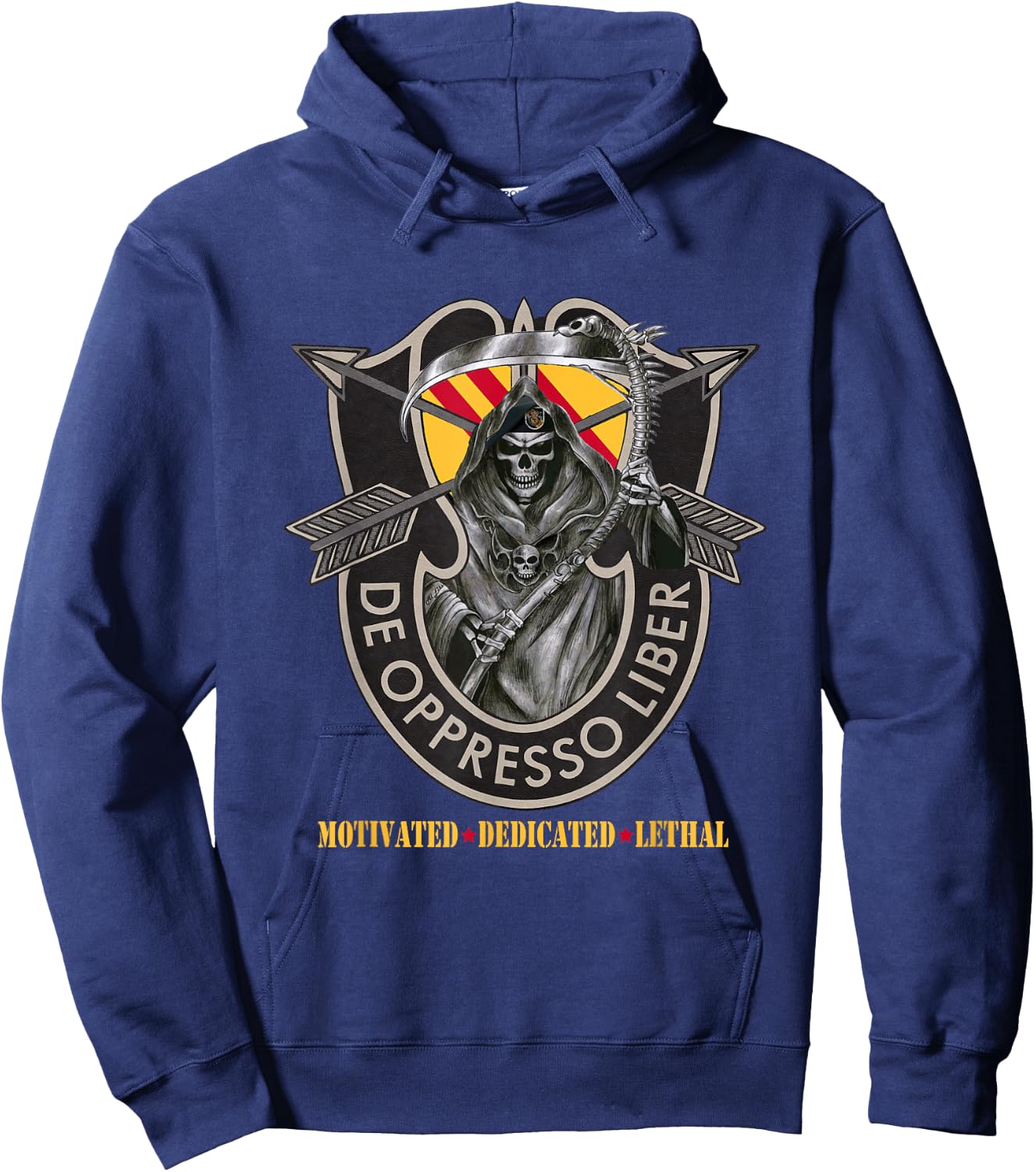 5th Special Forces Group (5th SFG) Shirt - De Oppresso Liber Hoodie - Hoodie | Navy