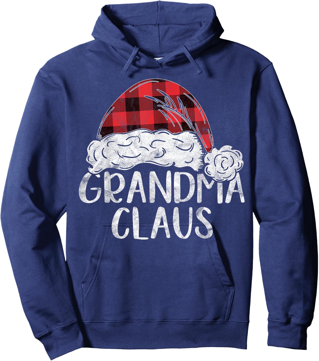 Grandma Claus Christmas Costume Gift Santa Matching Family Hoodie - Hoodie | Navy