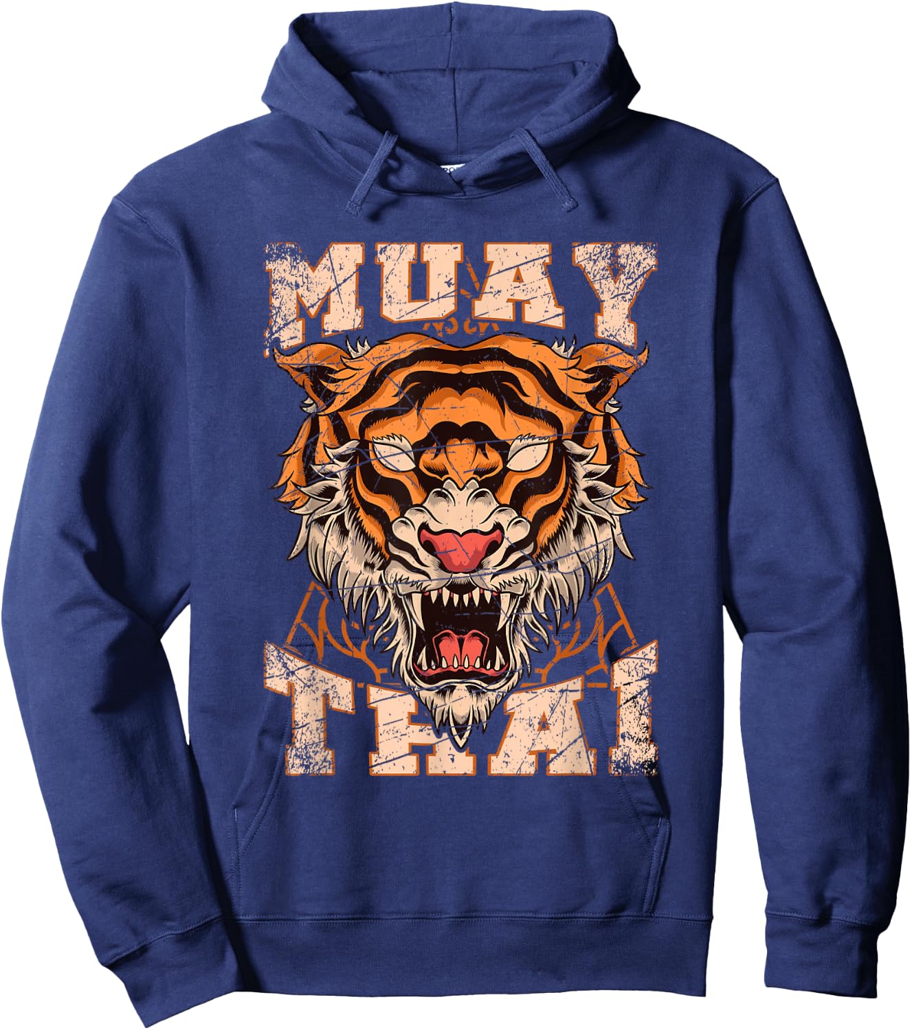 Tiger Asia Ninja Gift Muay Thai Hoodie - Hoodie | Navy
