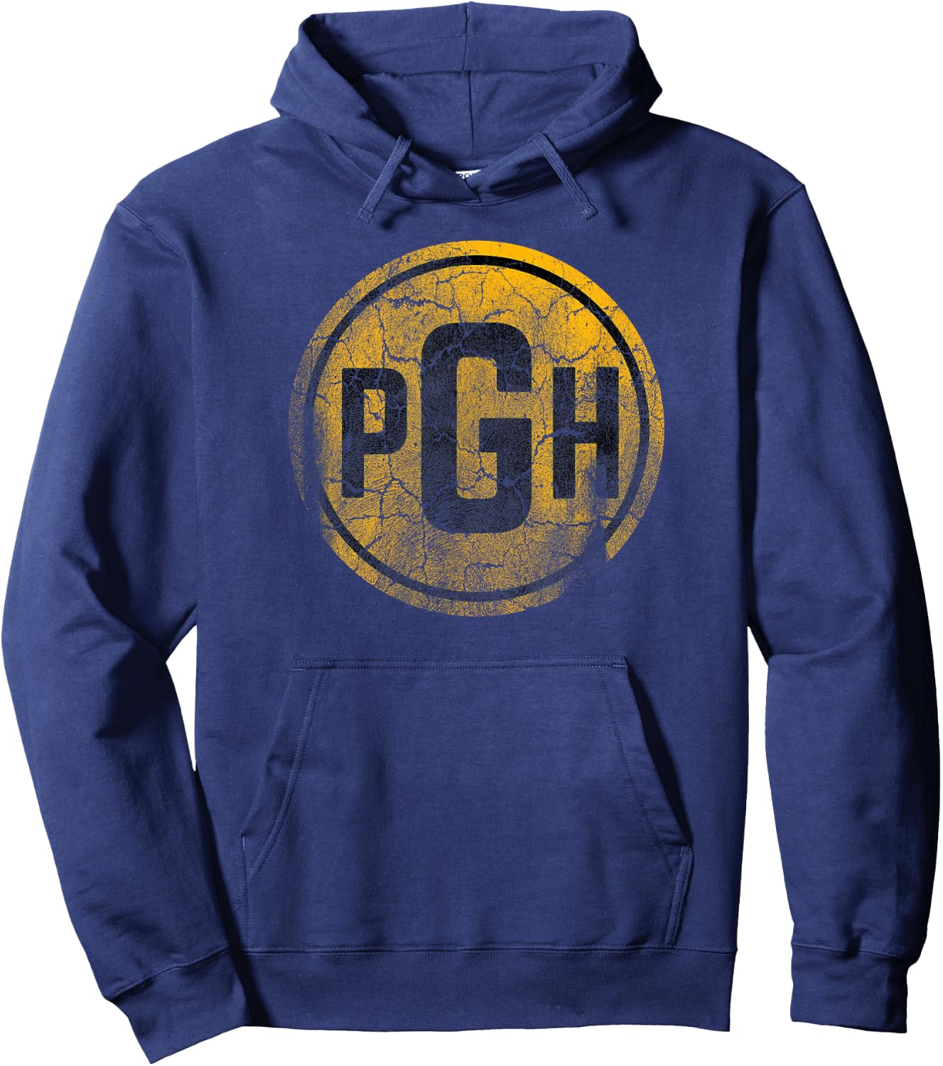 Pittsburgh PGH Steel City Pride Vintage Hoodie - Hoodie | Navy