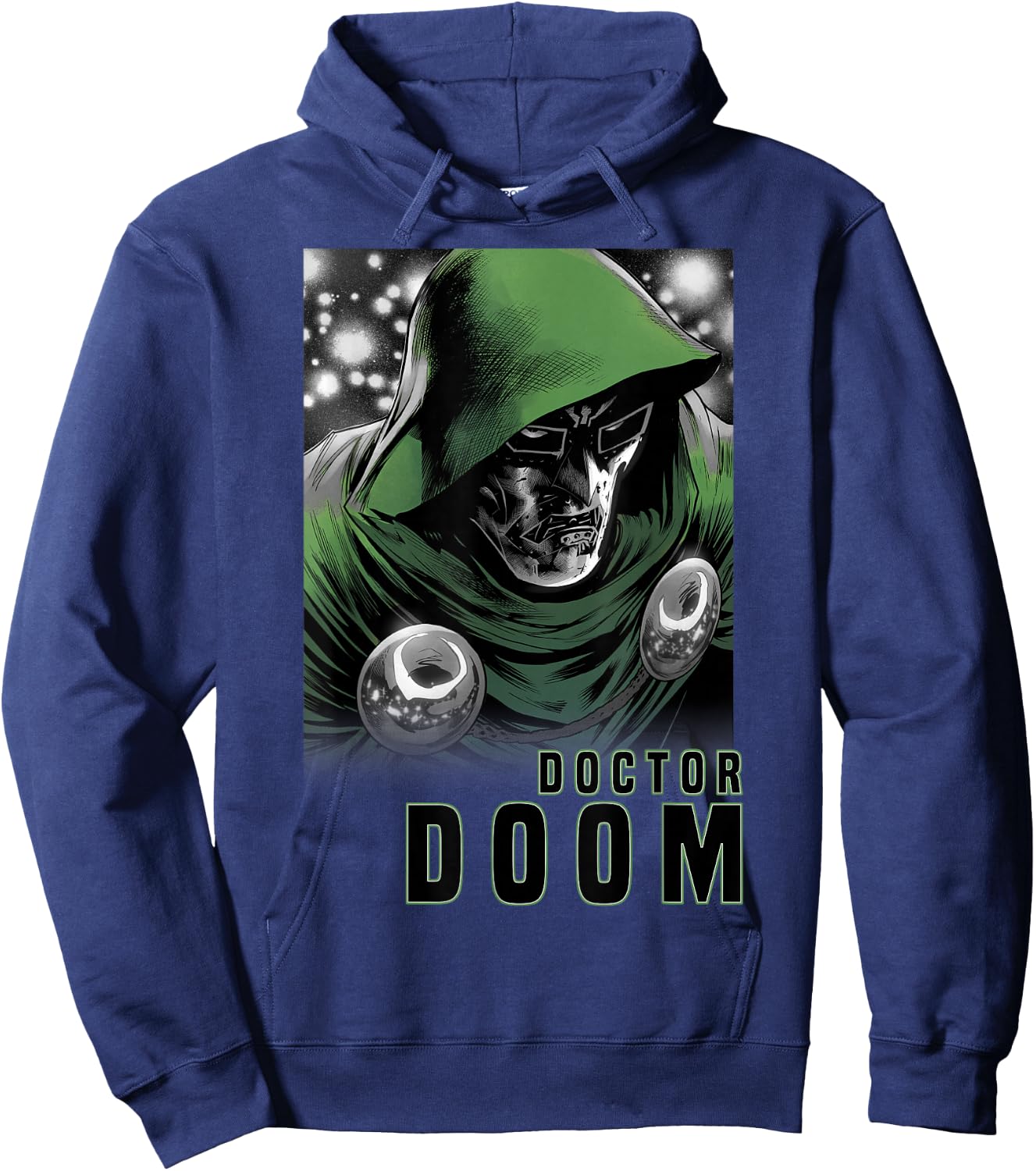 Marvel Fantastic Four Doctor Doom Portrait Small Hoodie - Hoodie | Navy