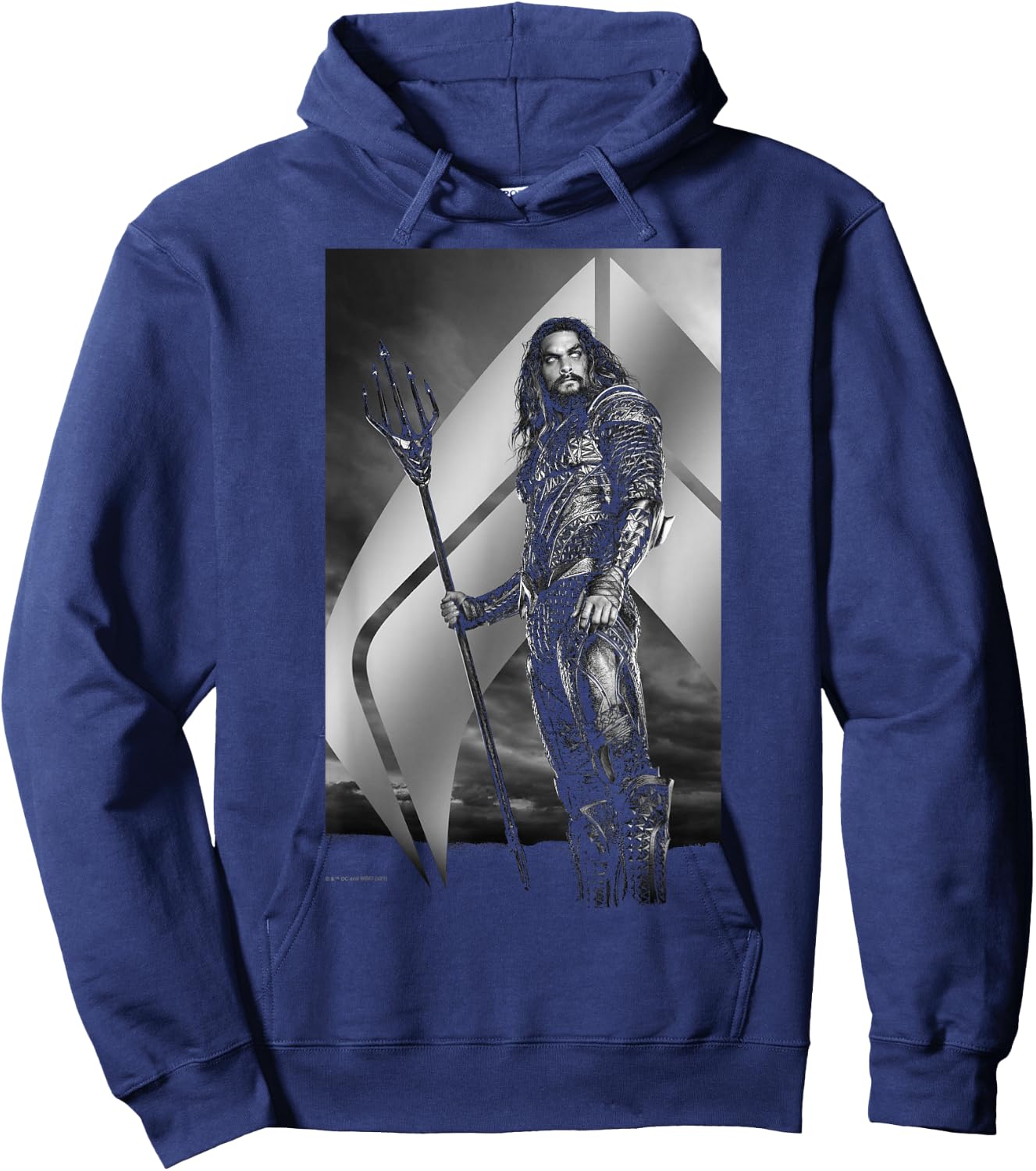 DC Comics Justice League Snyder Cut Aquaman Poster Hoodie - Hoodie | Navy