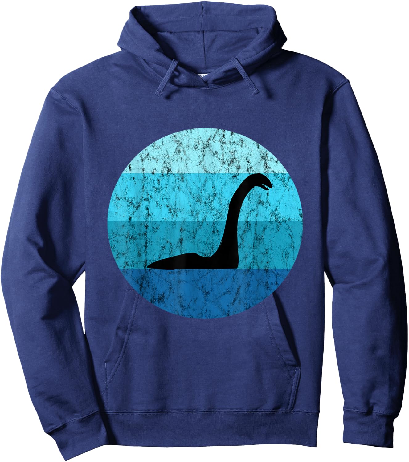 Nessie Retro Vintage Ocean Scotland Loch Ness Lake Monster Hoodie - Hoodie | Navy