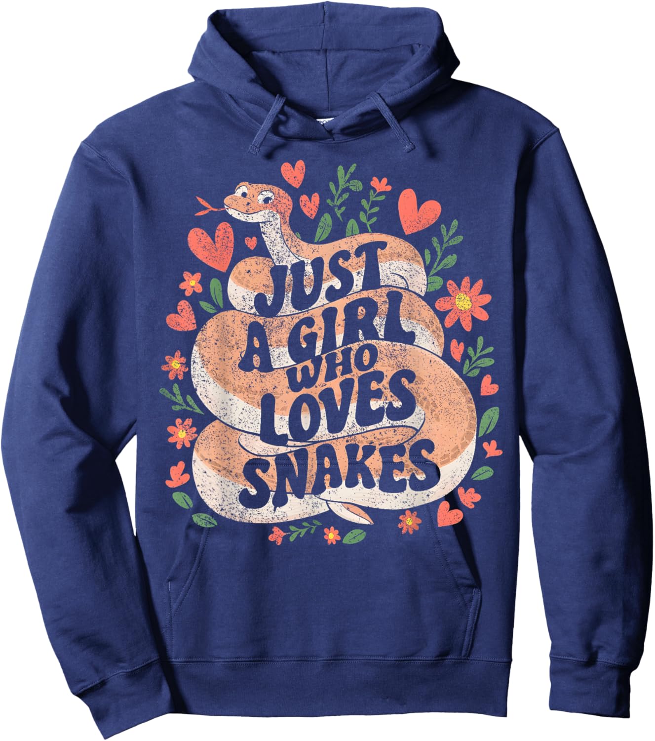 Just A Girl Who Loves Snakes Hoodie - Hoodie | Navy