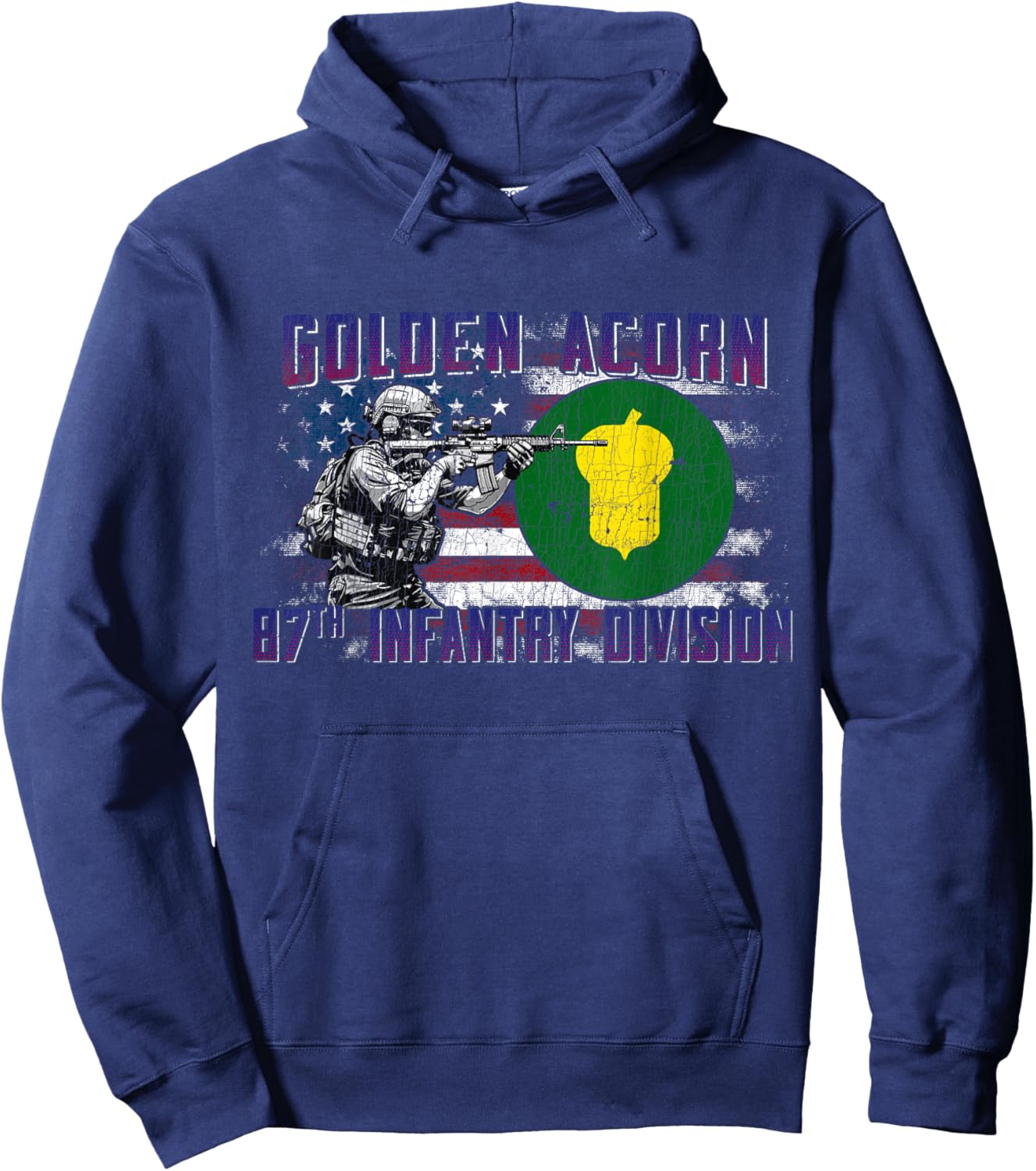 87th Infantry Division 87th ID Golden Acorn Division Gifts Hoodie - Hoodie | Navy