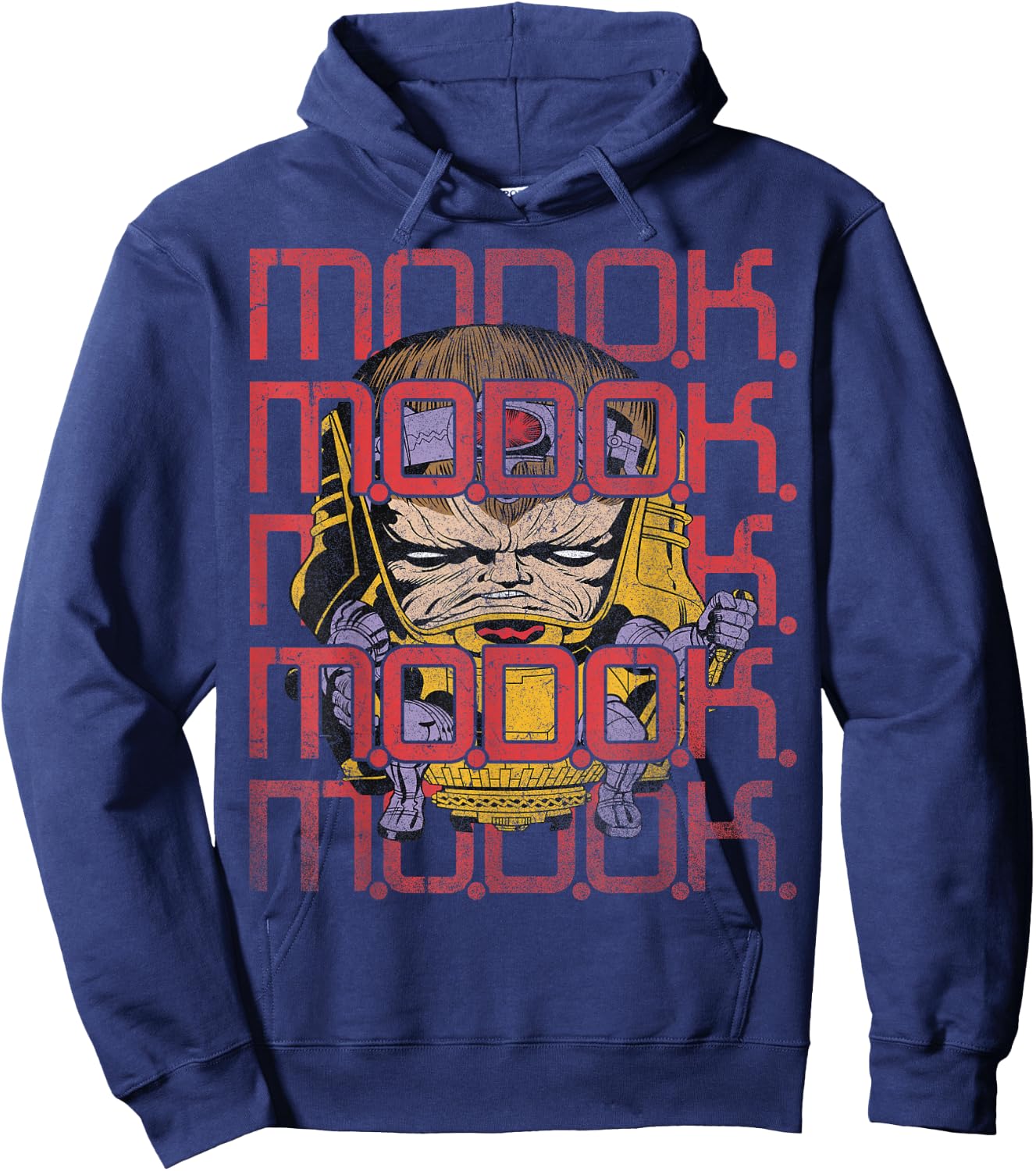 Marvel MODOK Text Stack Portrait Hoodie - Hoodie | Navy