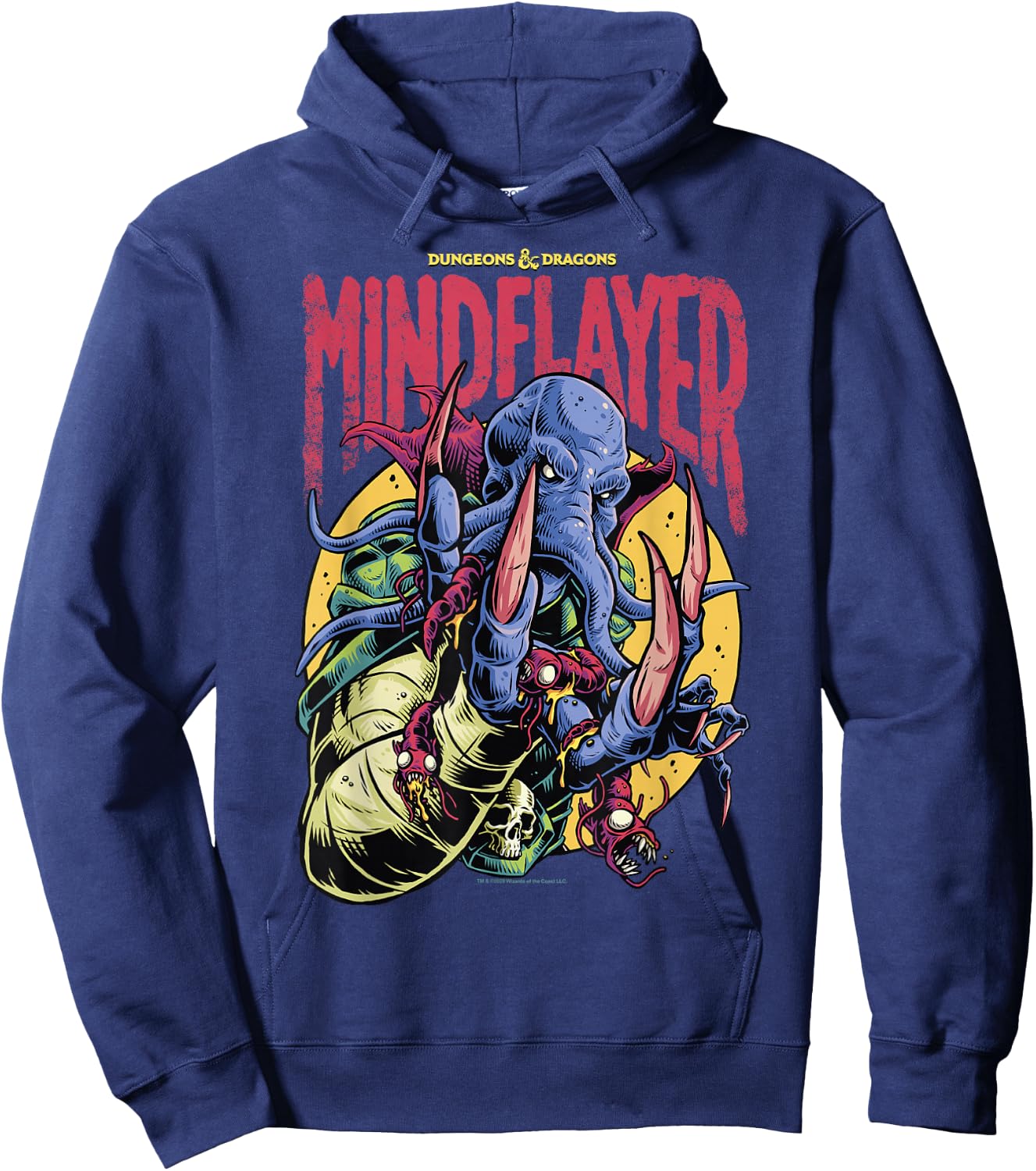 Dungeons & Dragons Mindflayer Logo Hoodie - Hoodie | Navy