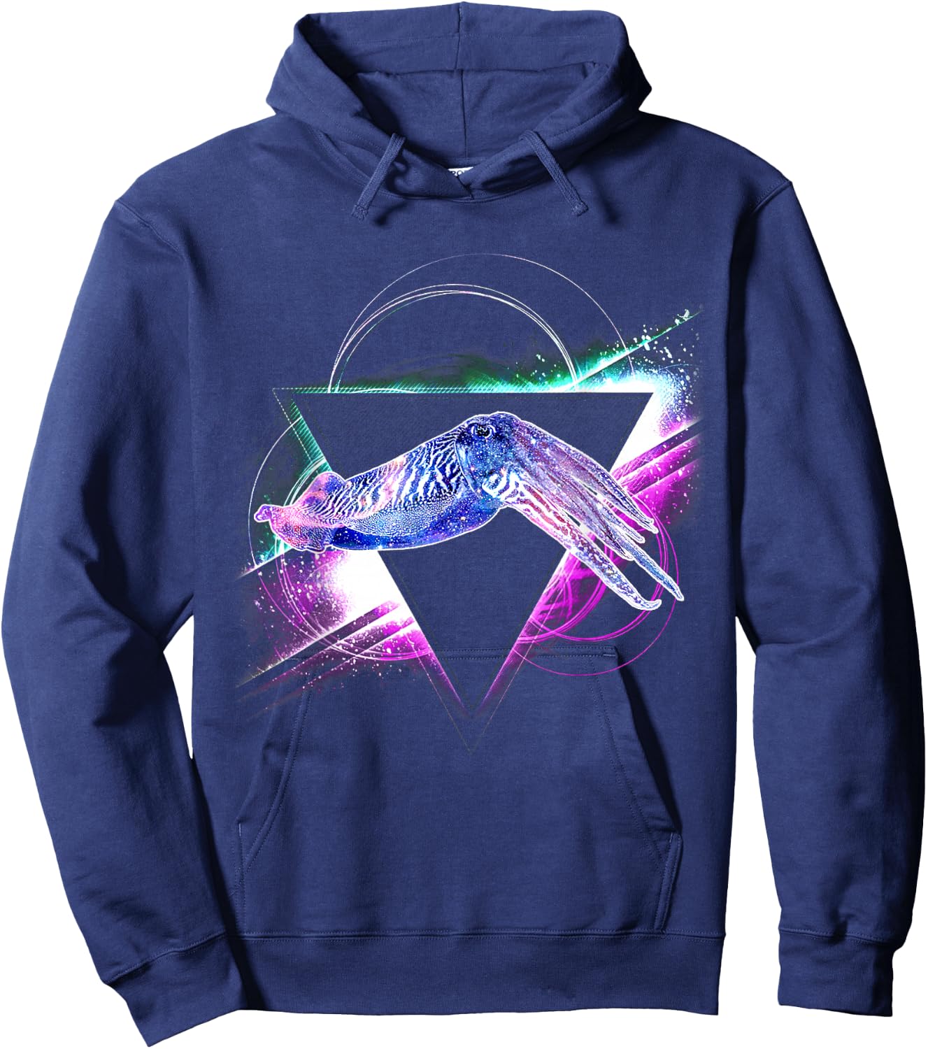 Aesthetic Galaxy Cuttlefish Hoodie - Hoodie | Navy