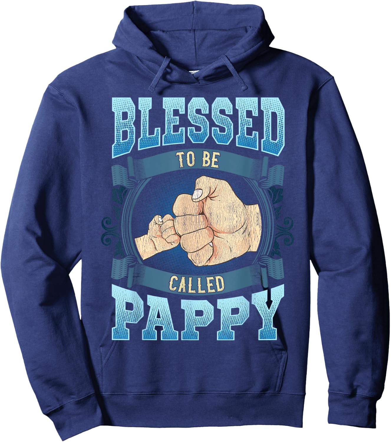 Blessed To Be Called Pappy Gifts Pappy Fathers Day Hoodie - Hoodie | Navy