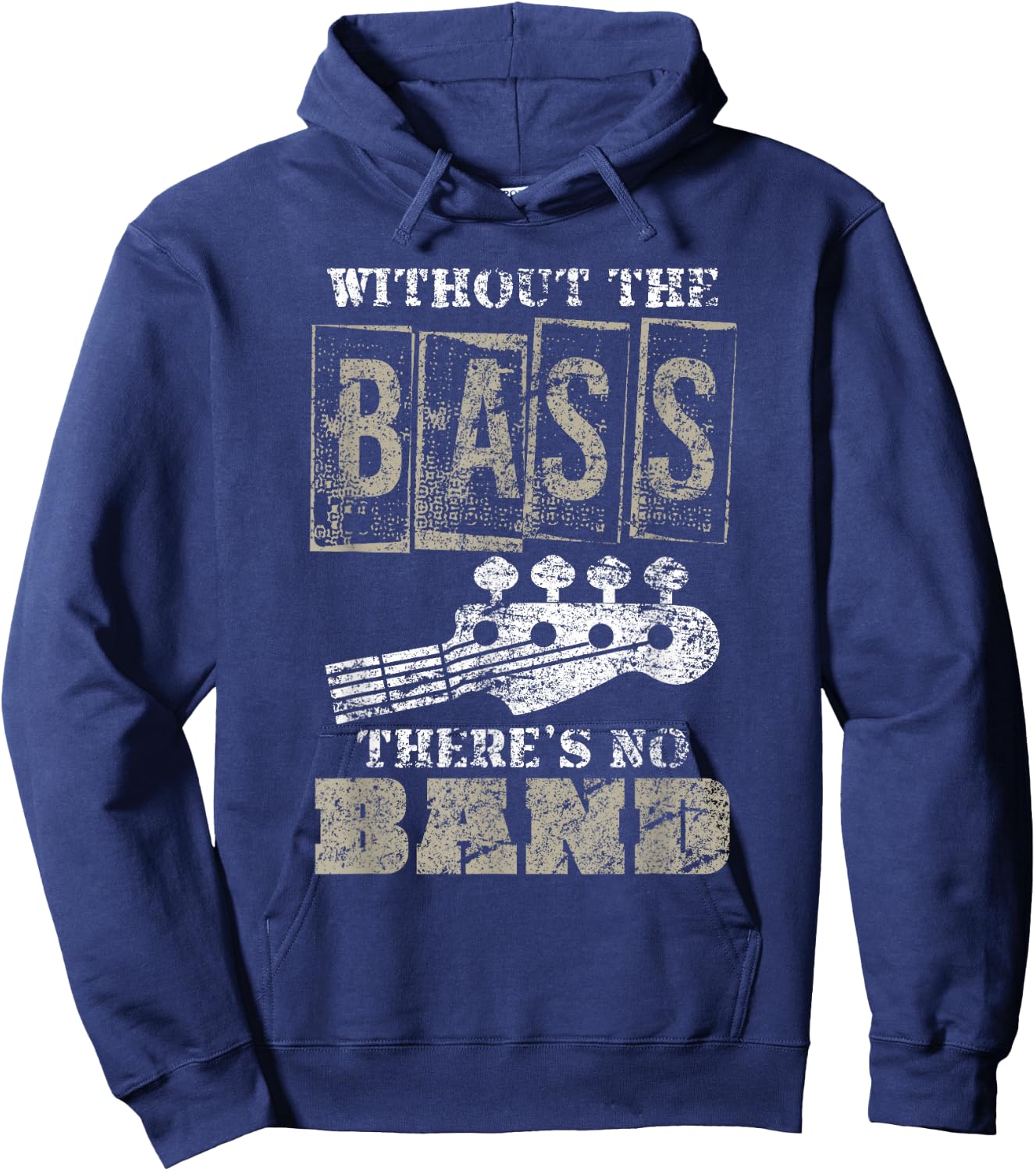 Music Lover Gift Bass Player Bass Guitar Hoodie - Hoodie | Navy