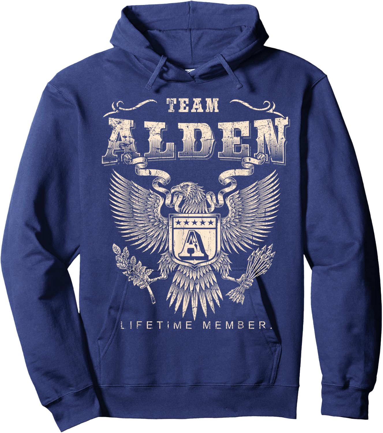 Team ALDEN Lifetime Member - ALDEN Last Name Hoodie - Hoodie | Navy