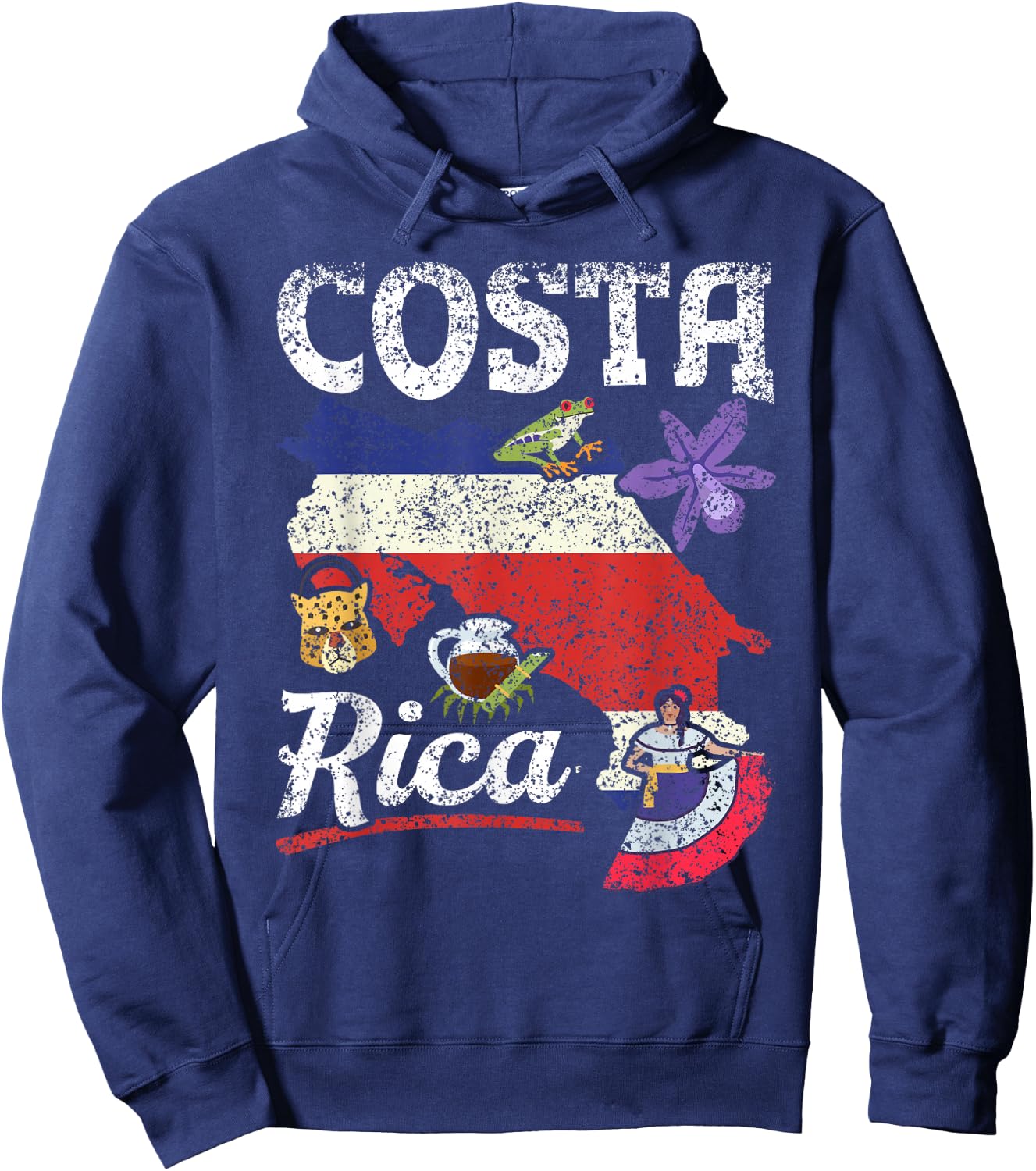 Costa Rica Holidays Costa Rican Travel Costa Rica Hoodie - Hoodie | Navy