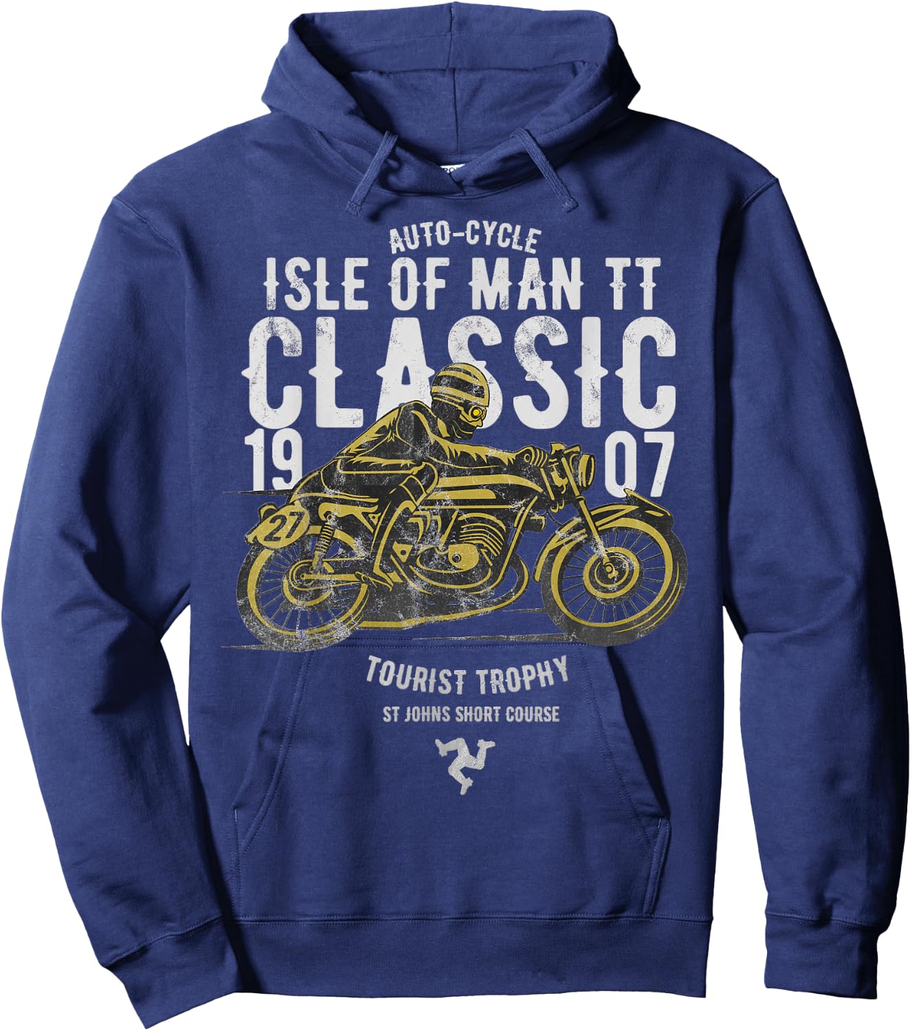 Isle Of Man TT Races Manx Classic Grand Prix Road Racing Hoodie - Hoodie | Navy