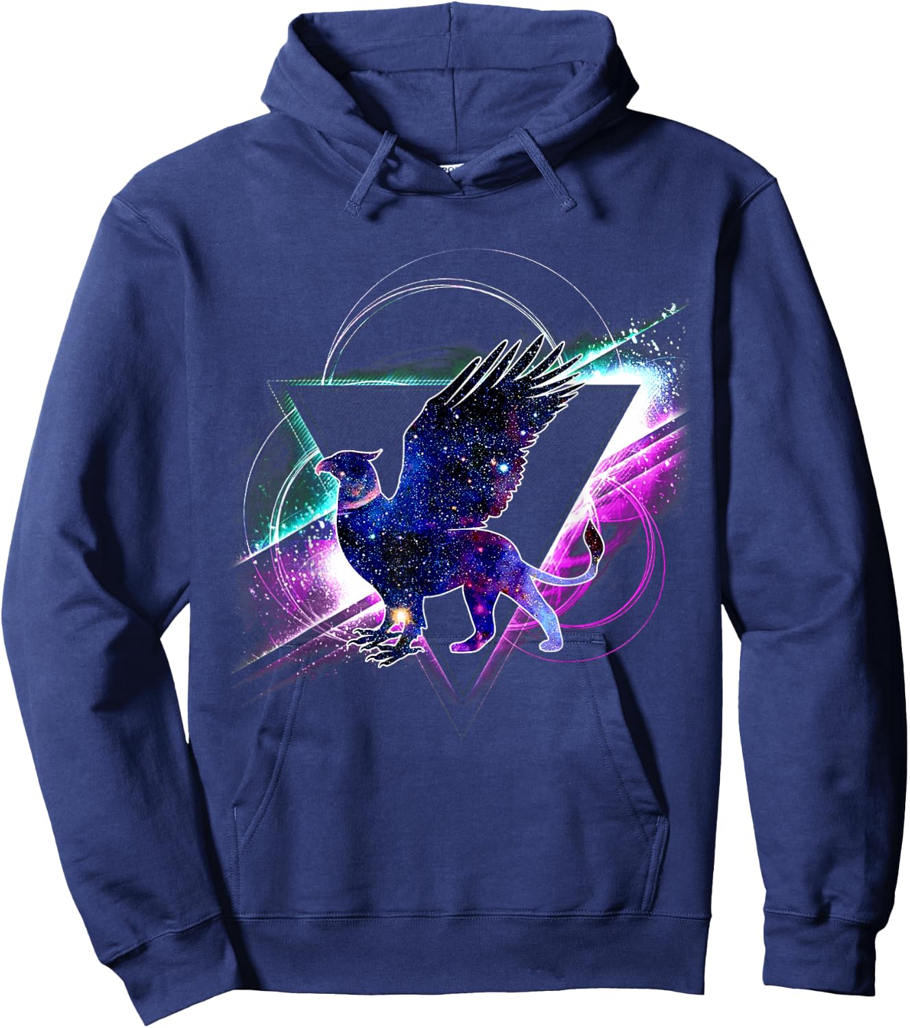 Aesthetic Galaxy Griffin Hoodie - Hoodie | Navy