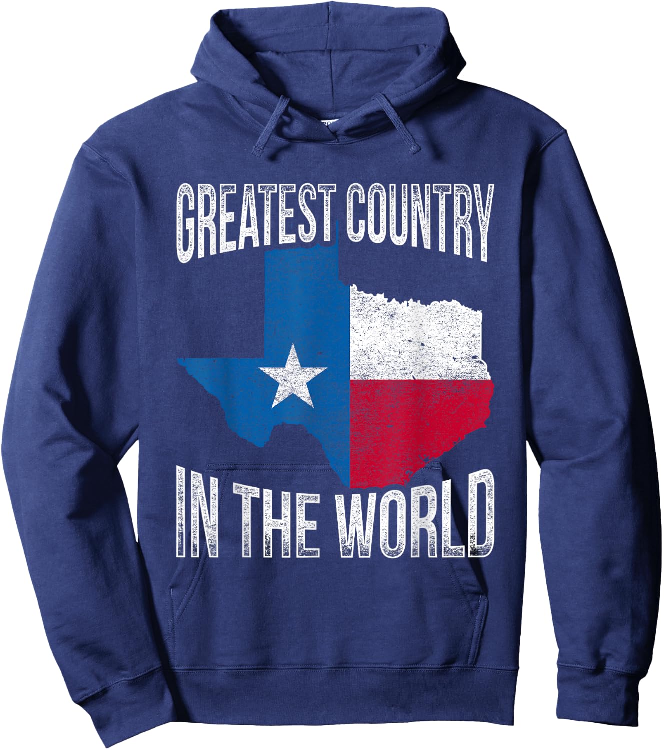 Greatest Country In The World Texas Hoodie - Hoodie | Navy