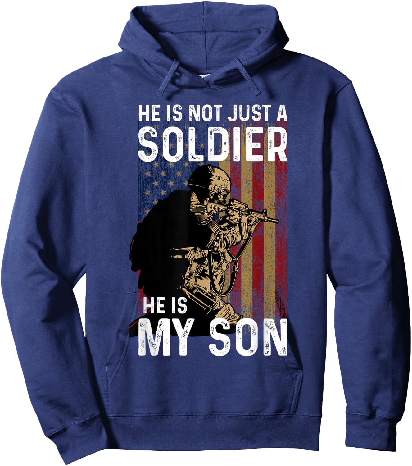 He Is Not Just A Soldier He Is My Son Shirt Military Soldier Hoodie - Hoodie | Navy