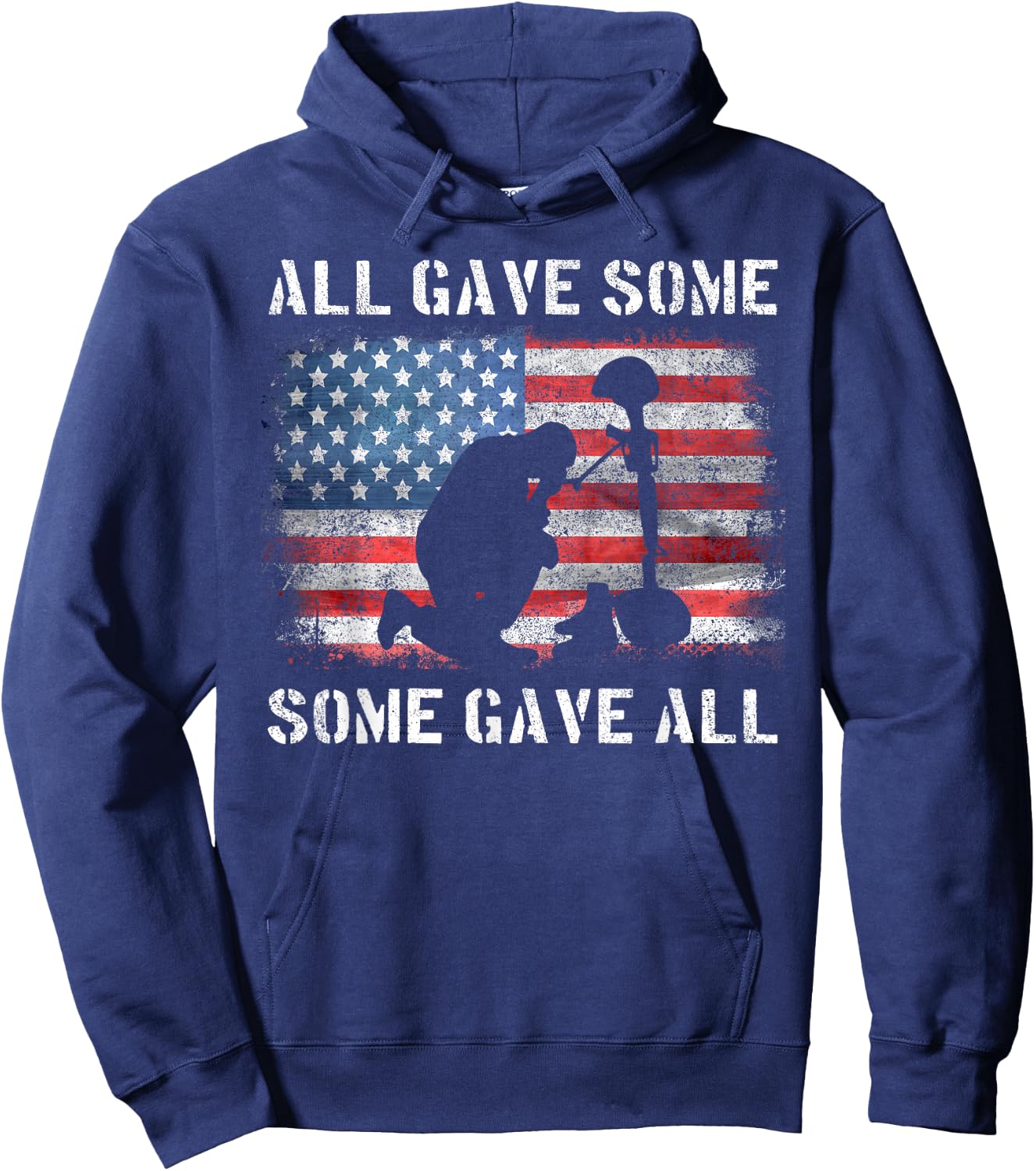 All Gave Some Some Gave All I Veteran & Memorial's Day Hoodie - Hoodie | Navy