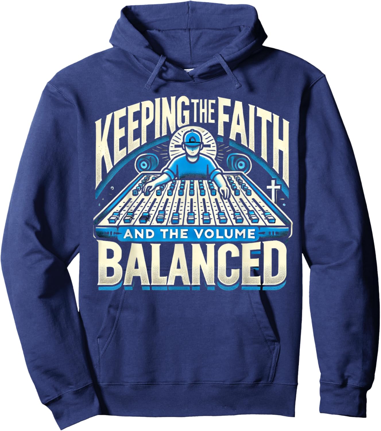 Recording Engineer Audio Church Sound Tech Church Sound Guy Hoodie - Hoodie | Navy