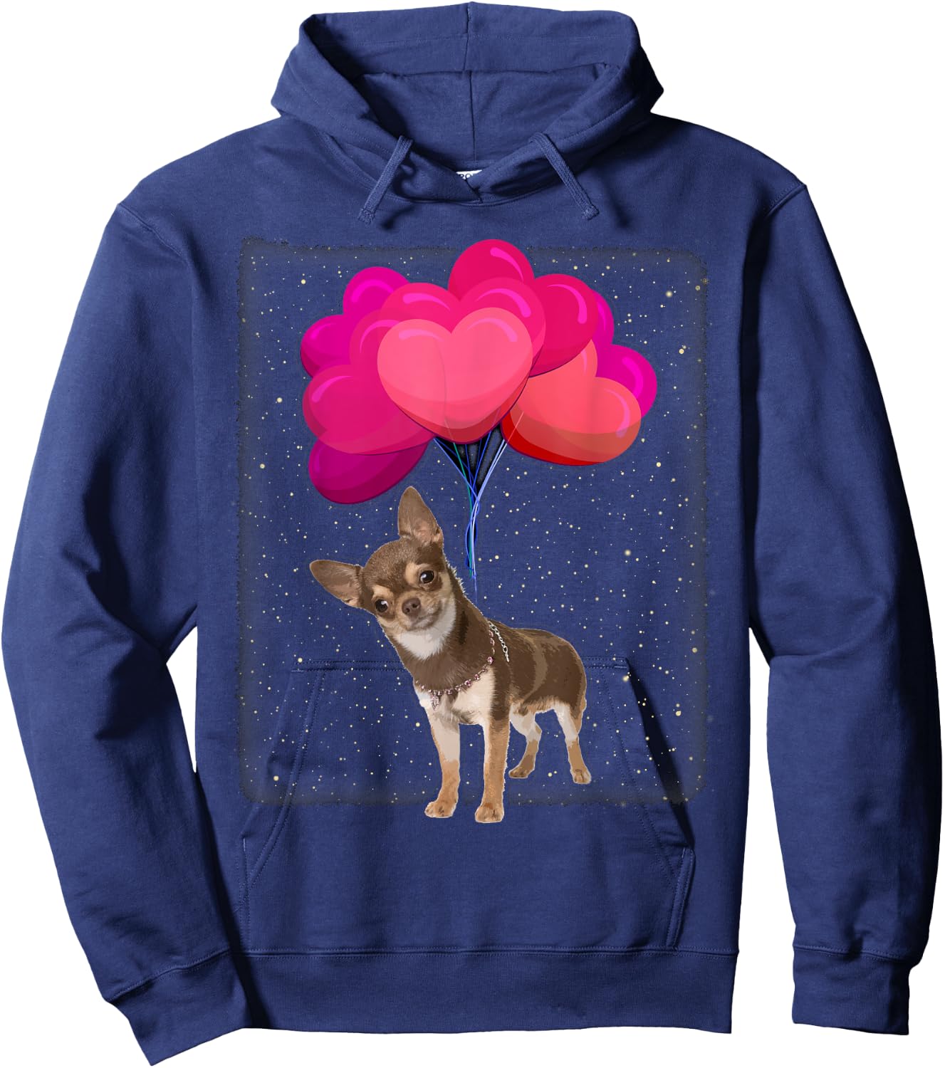 Dog Love Women Girls Kids Chihuahua Hoodie - Hoodie | Navy
