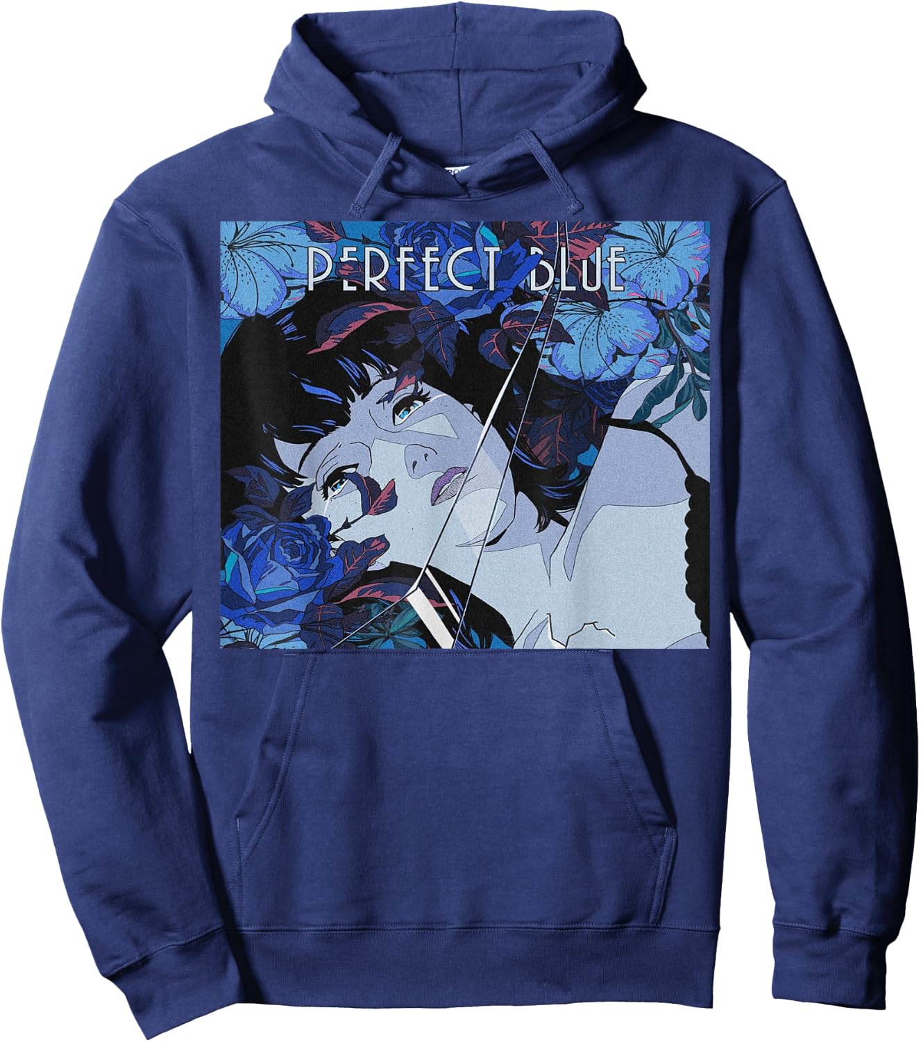 Japanese Anime Girl Perfect Blue Small Hoodie - Hoodie | Navy