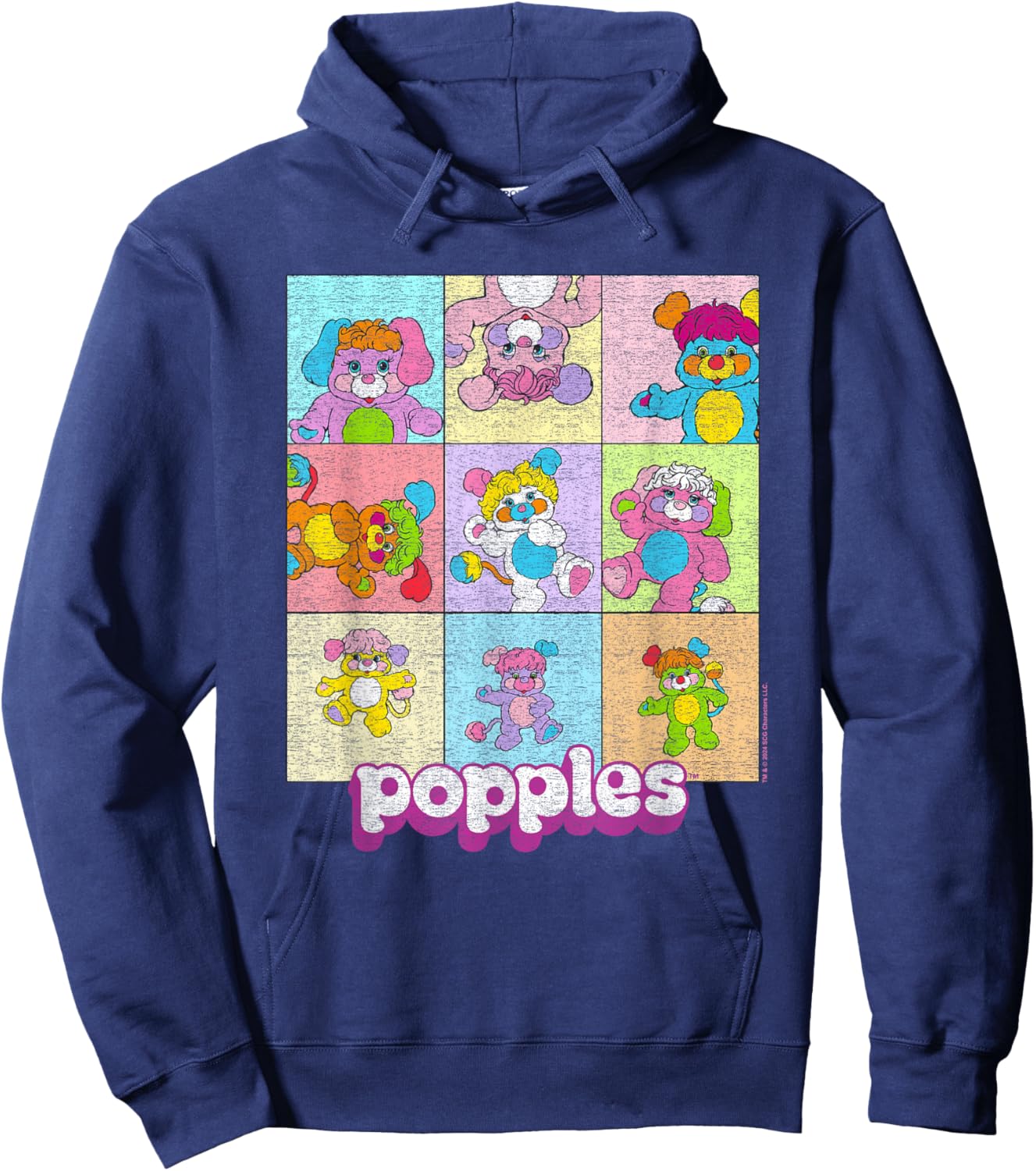 Popples Popple Squares Hoodie - Hoodie | Navy