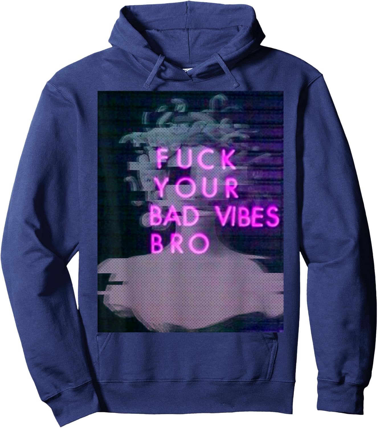 Aesthetic Vaporwave Japanese Futurism Anime Retro Hentai Hoodie - Hoodie | Navy