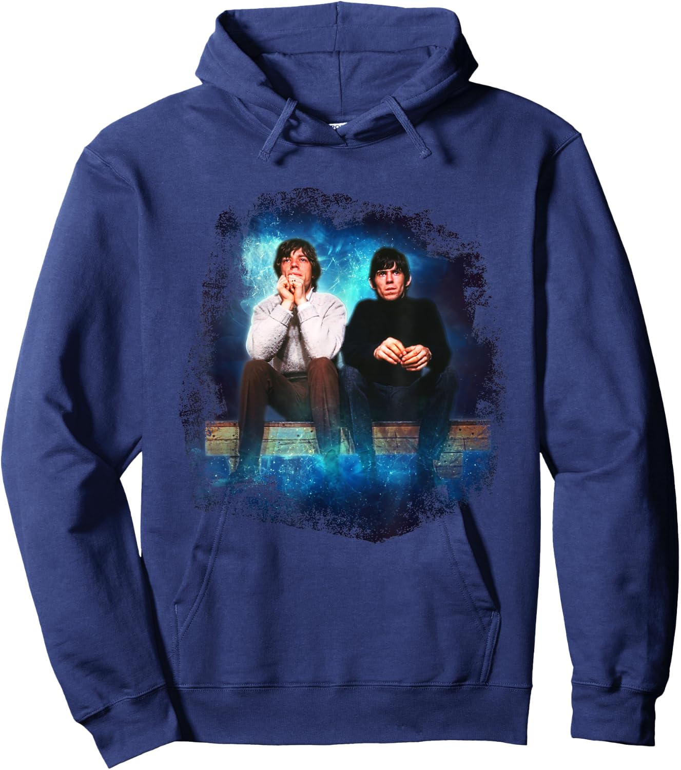 TV Times Mick Jagger & Keith Richards Of The Rolling Stones Hoodie - Hoodie | Navy