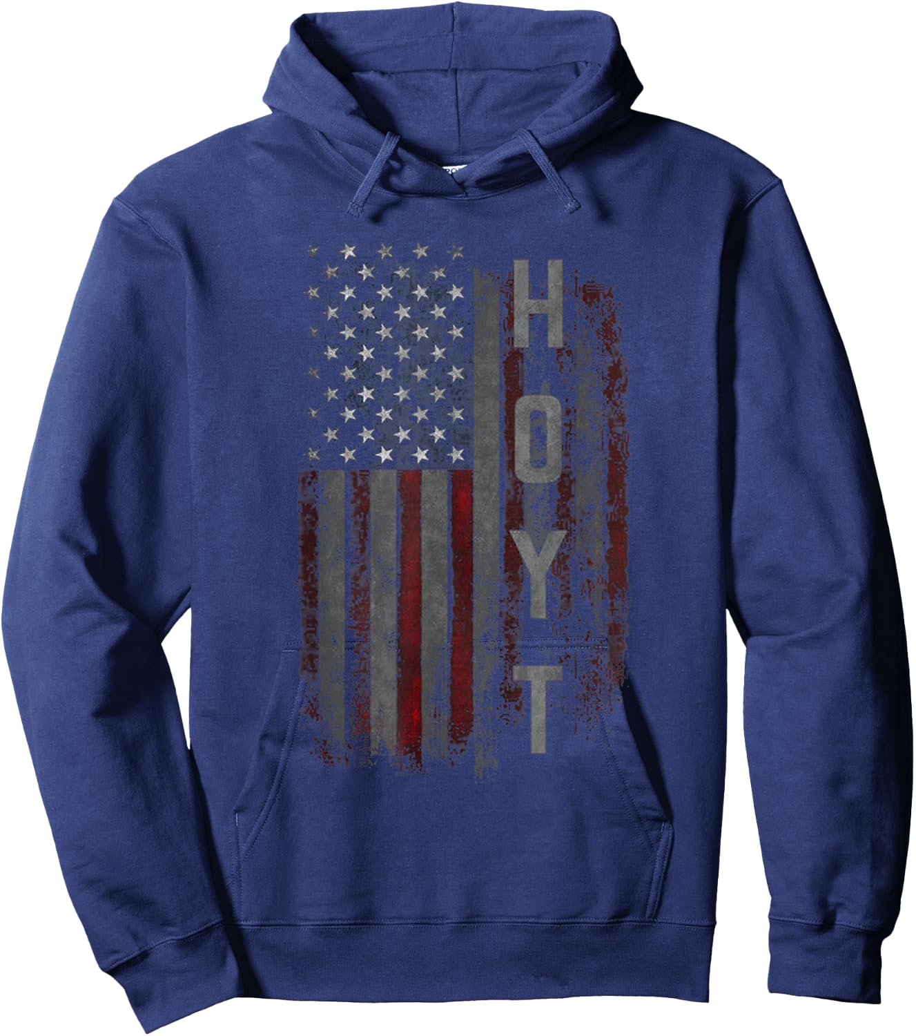 Hoyt Family American Flag Hoodie - Hoodie | Navy