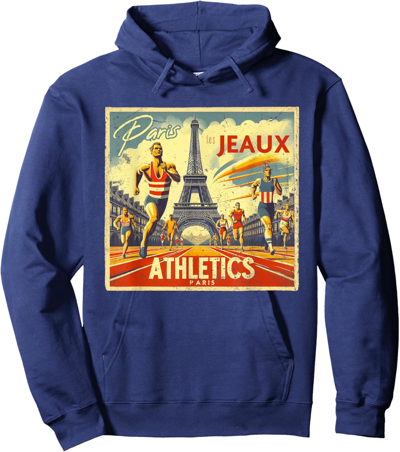 Paris The Games Athletics Hoodie - Hoodie | Navy