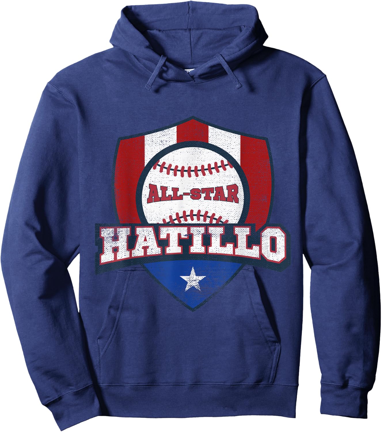 Hatillo Puerto Rico Camisa Puerto Rican World PR Baseball Hoodie - Hoodie | Navy