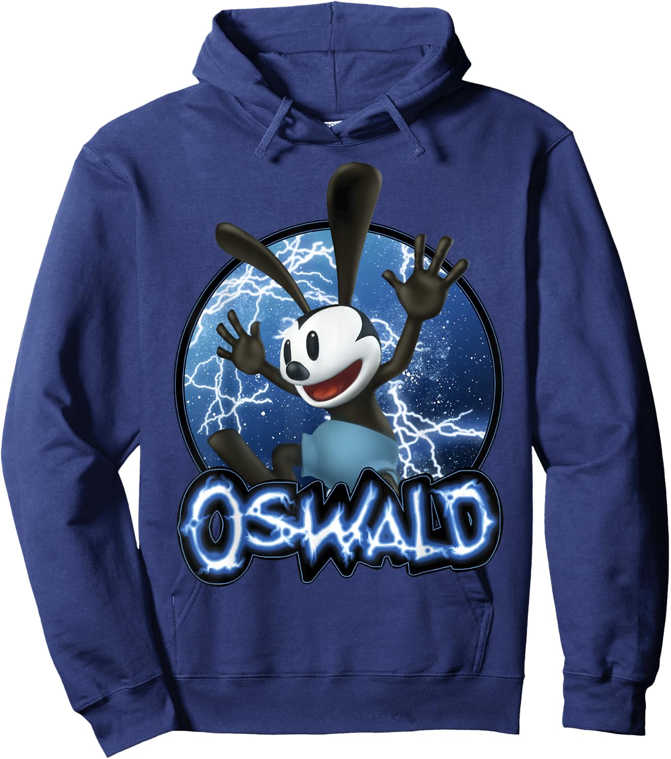 Disney Epic Mickey Oswald Lightning Portrait Hoodie - Hoodie | Navy